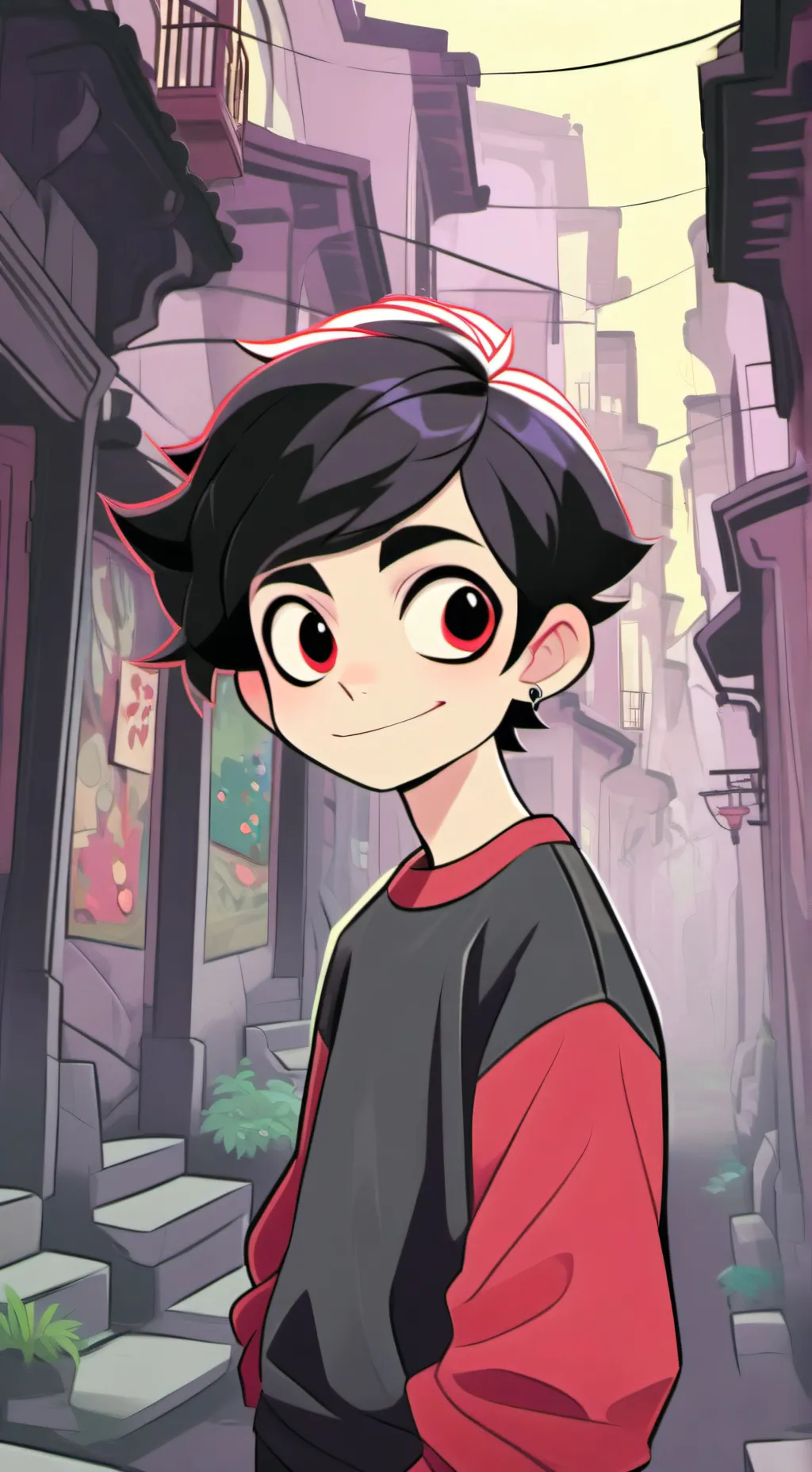 ai character: Painter . background