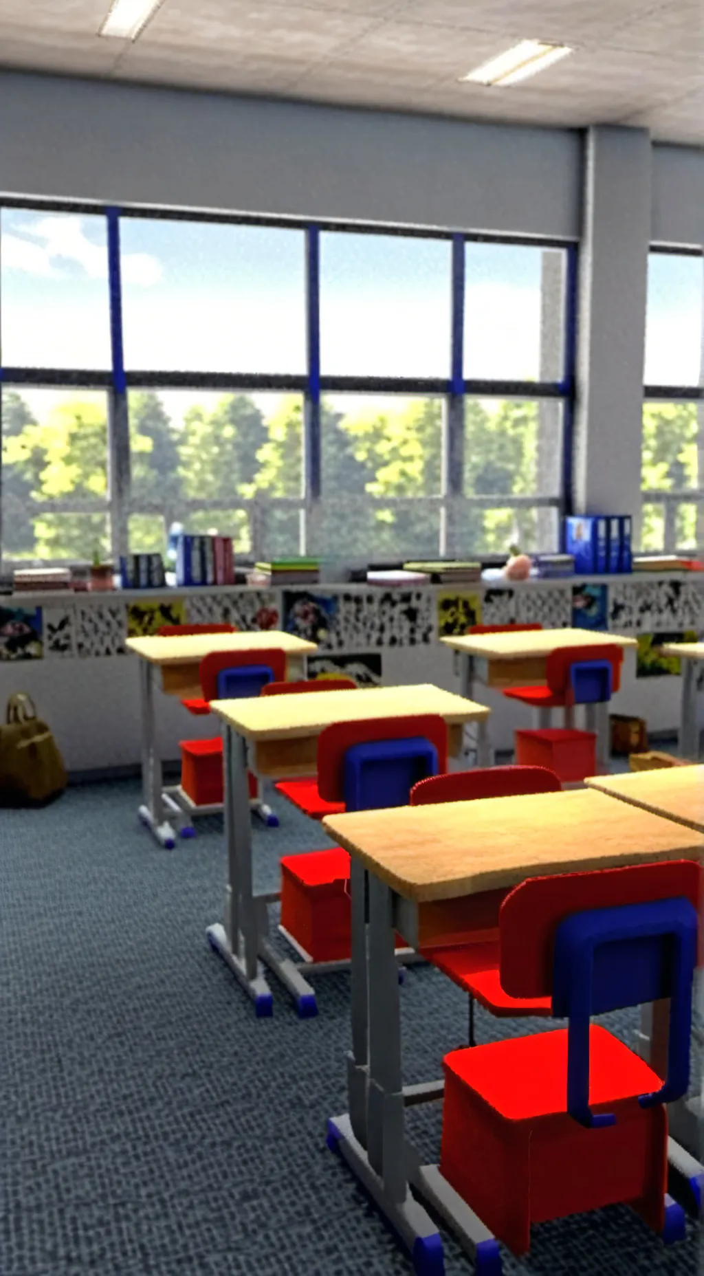 ai character: School Life background