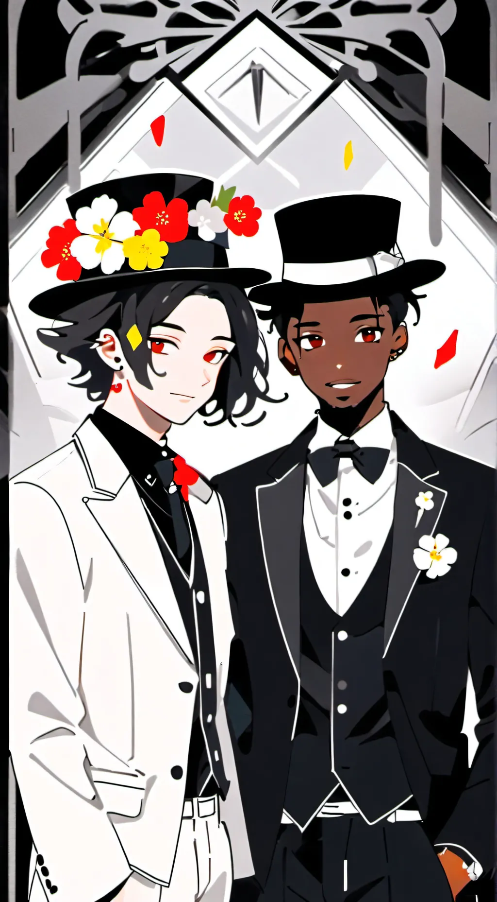 ai character: Dandy/black/mm2 background