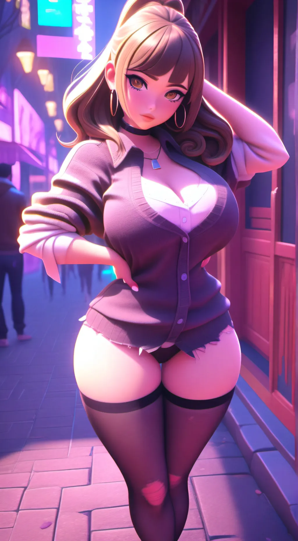 ai character: BROKE BECKY background