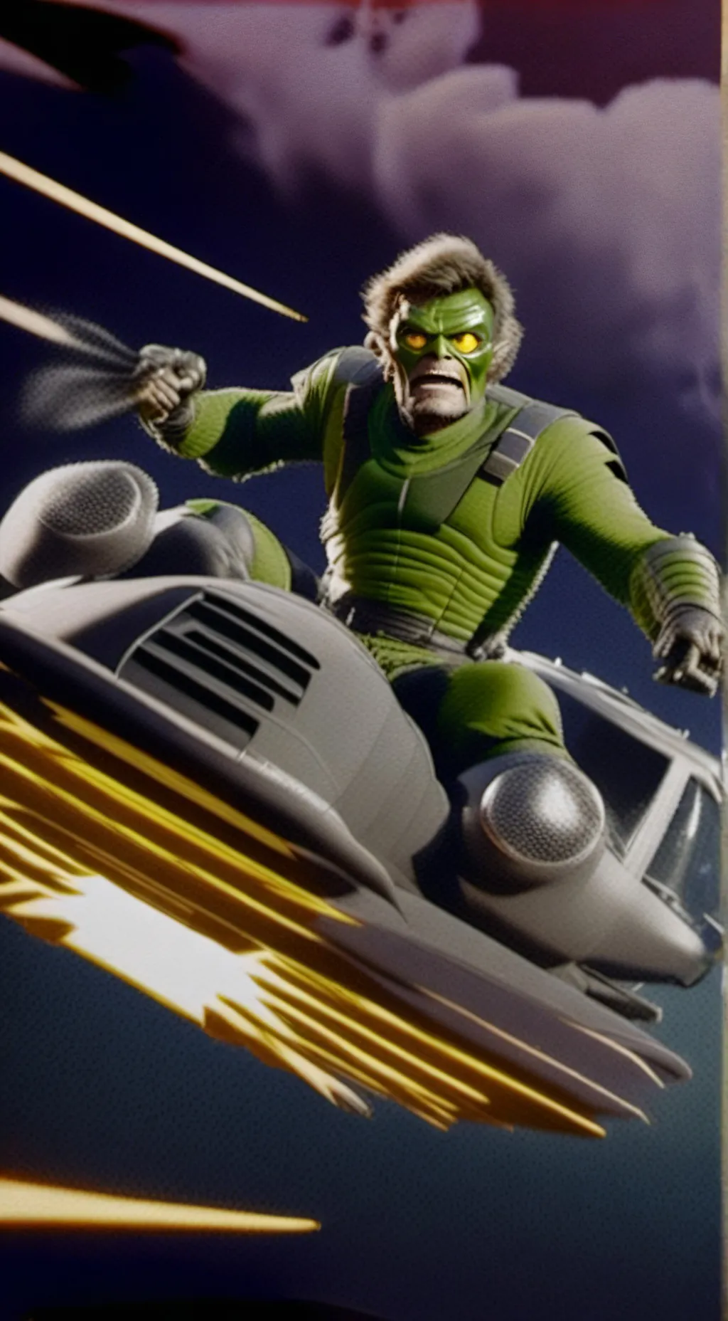 ai character: The Green Goblin background