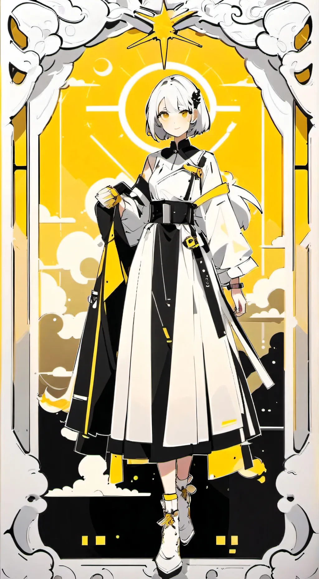 ai character: withered chica background