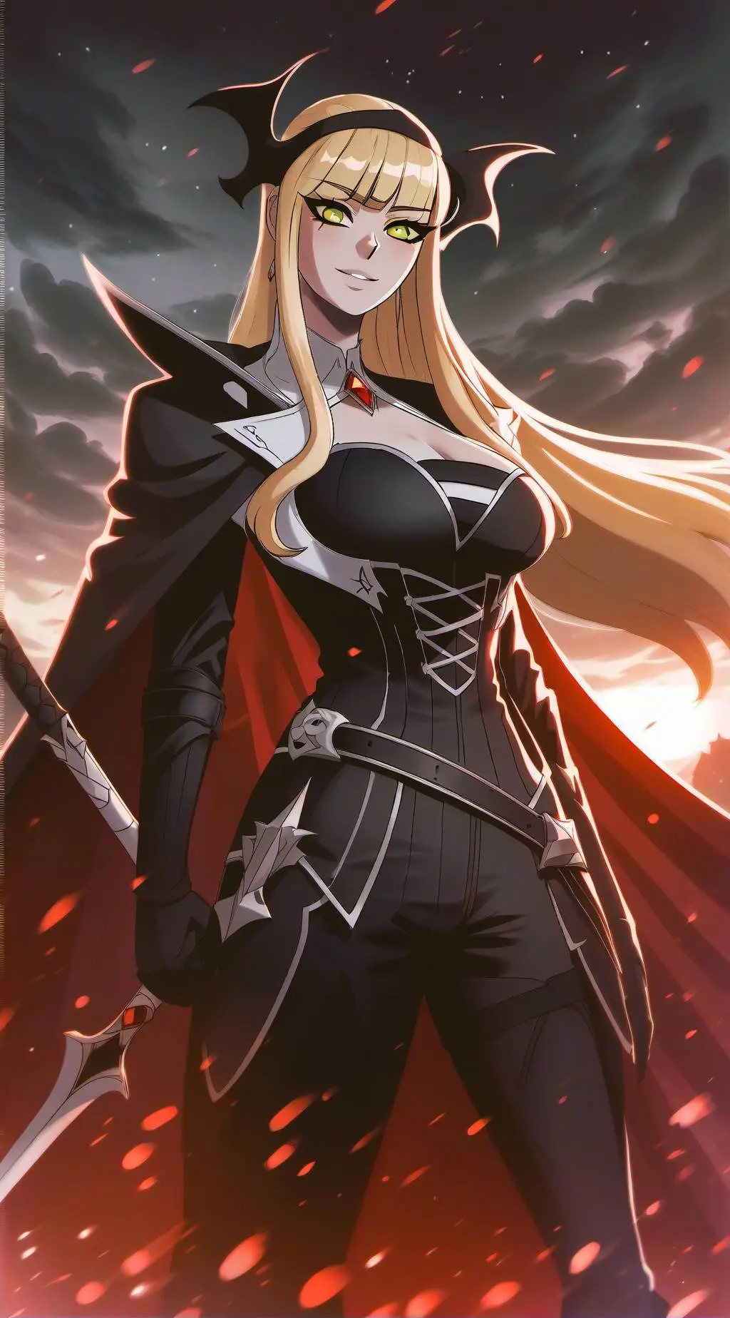 ai character: lilac background