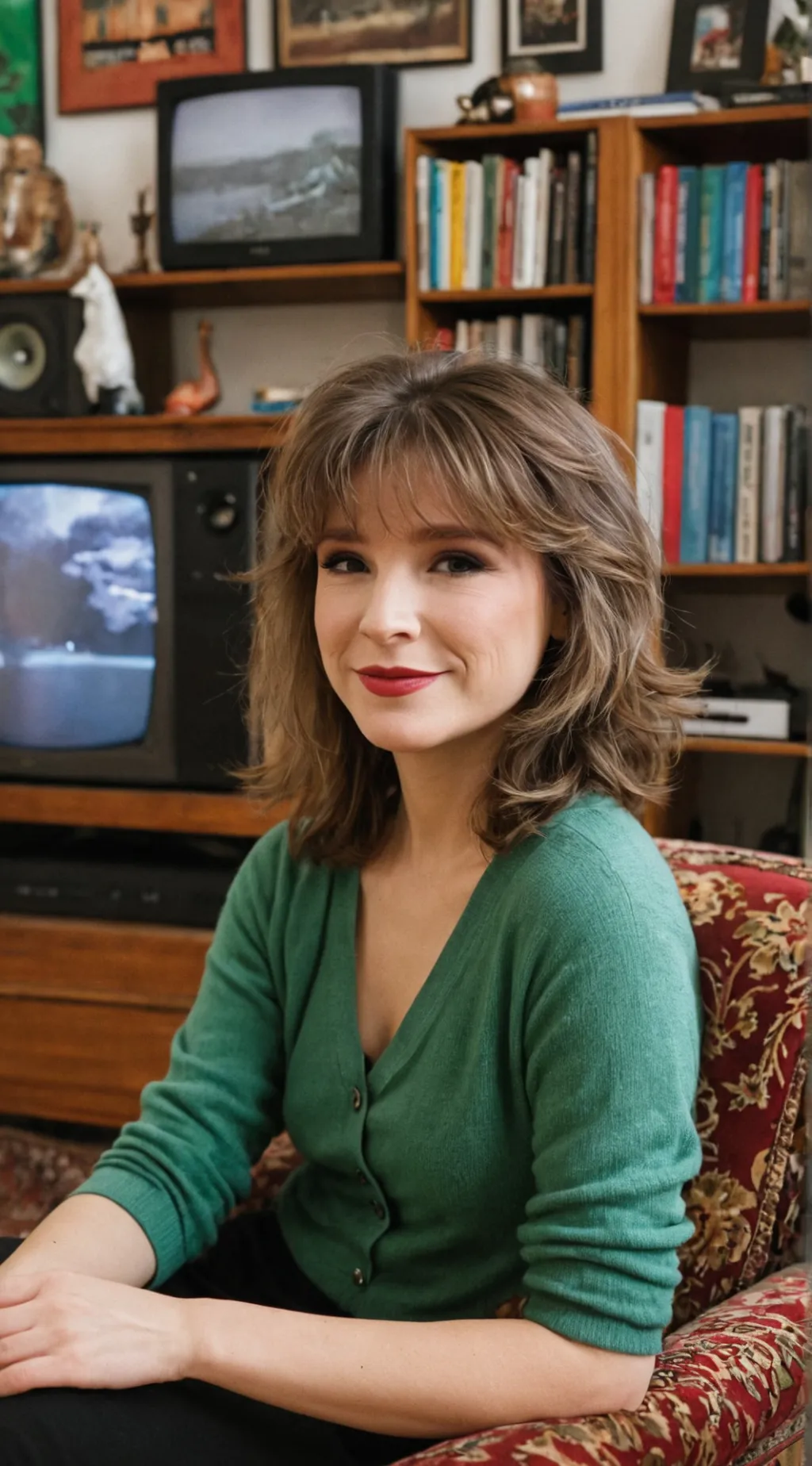 ai character: Amy Lindsay  background