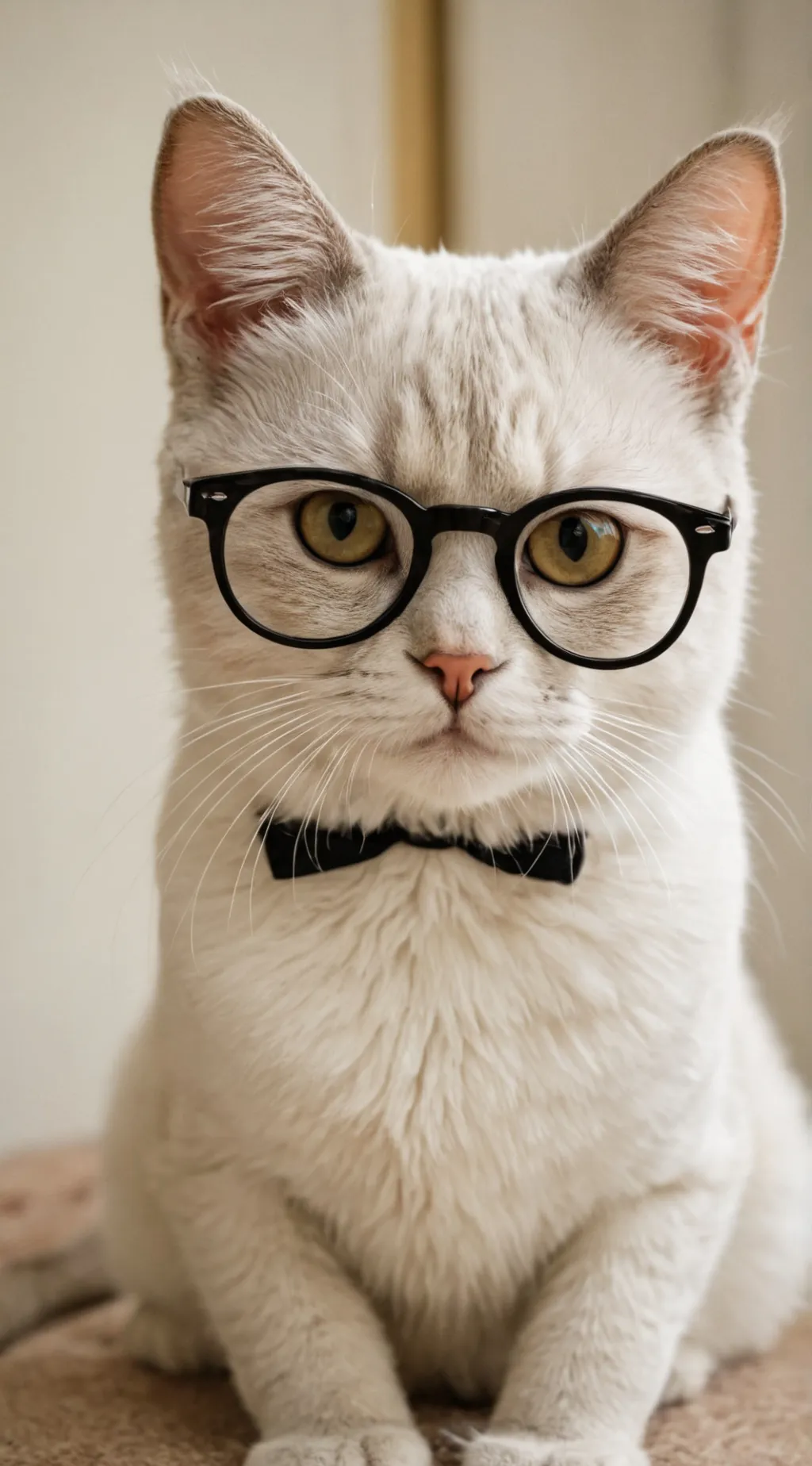 ai character: Gato con lentes😎 background