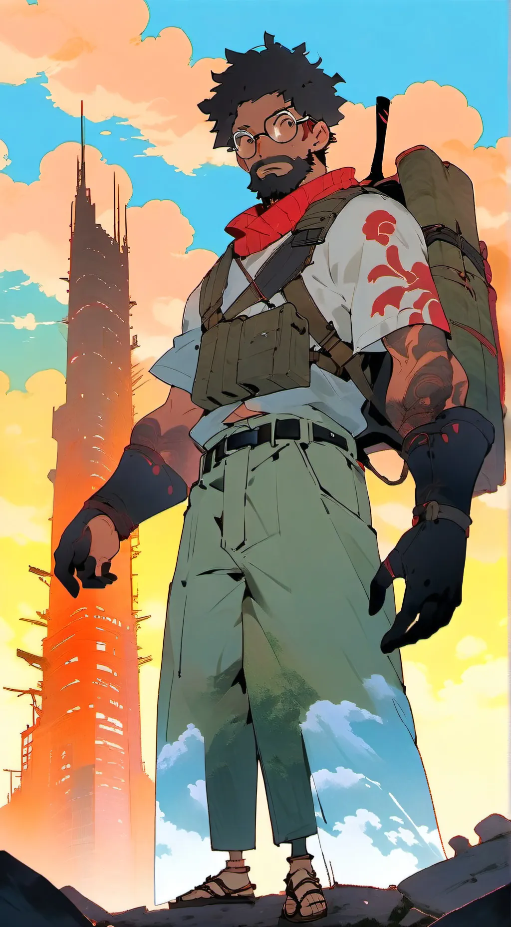 ai character: skibidi titans background