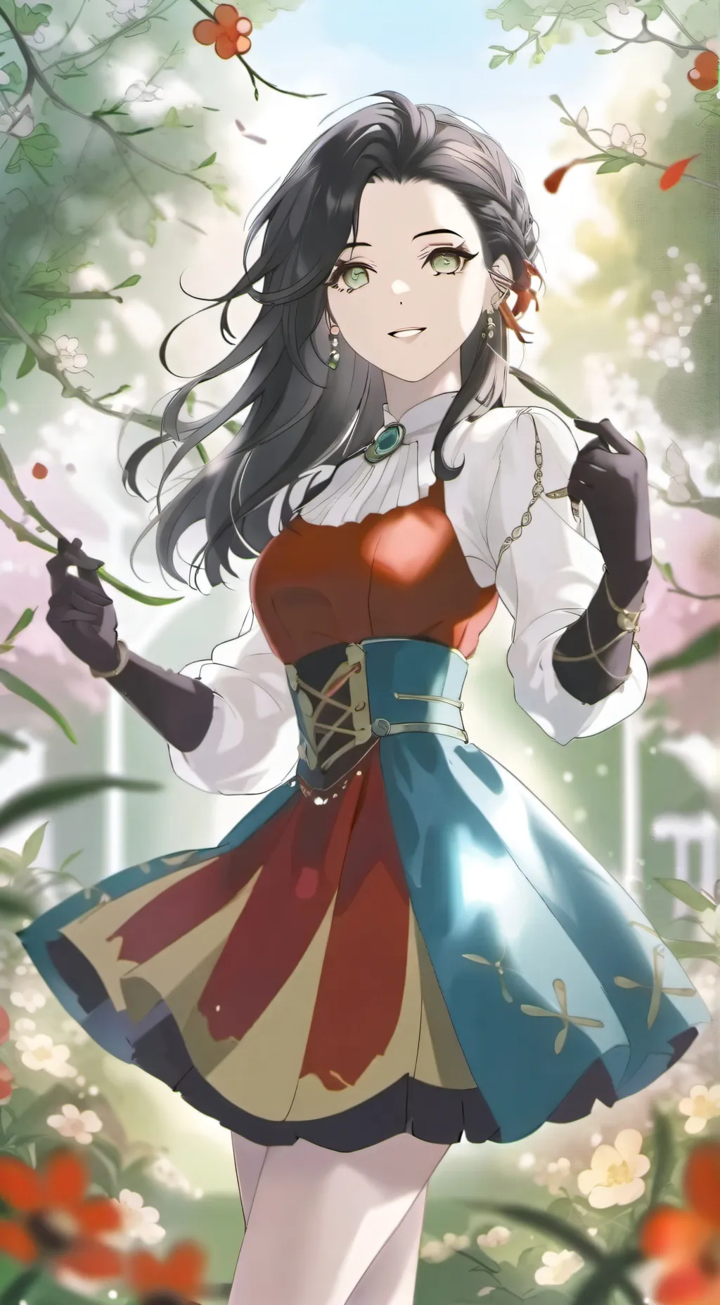 ai character: chica pesada background