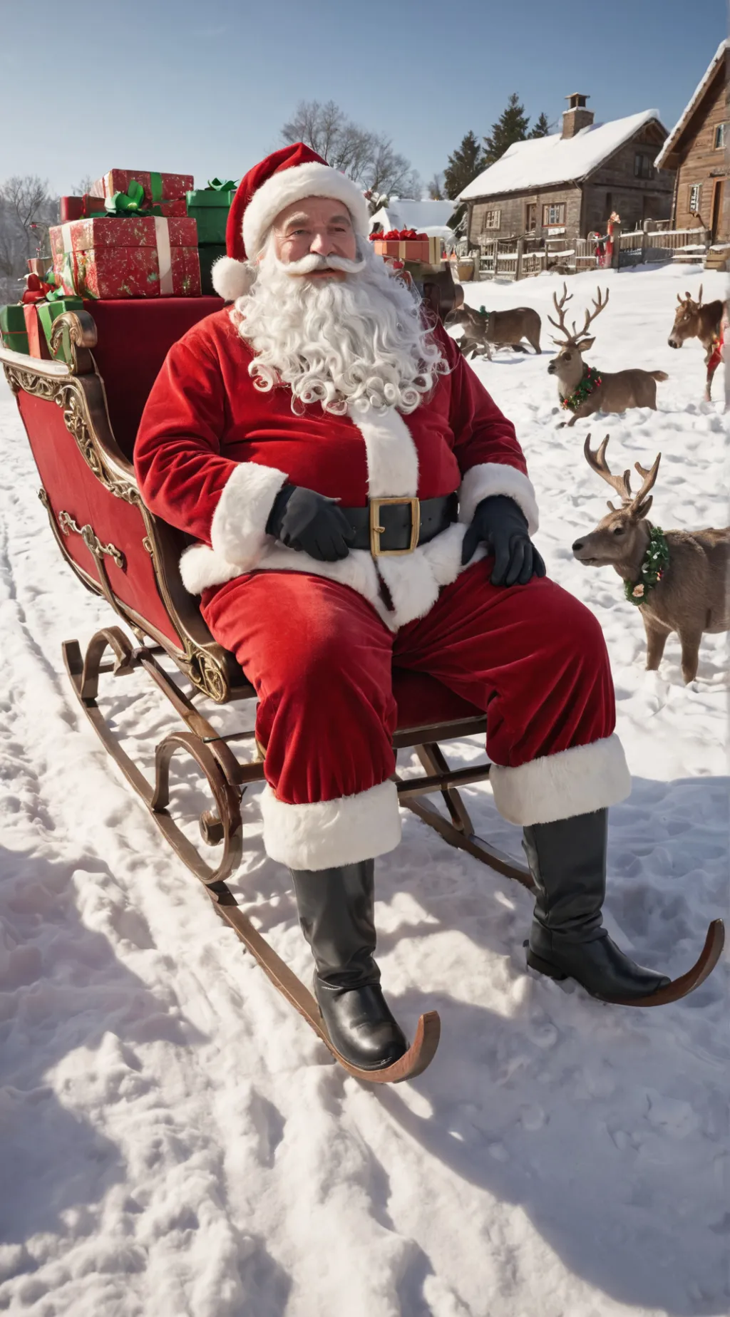 ai character: santa claws background