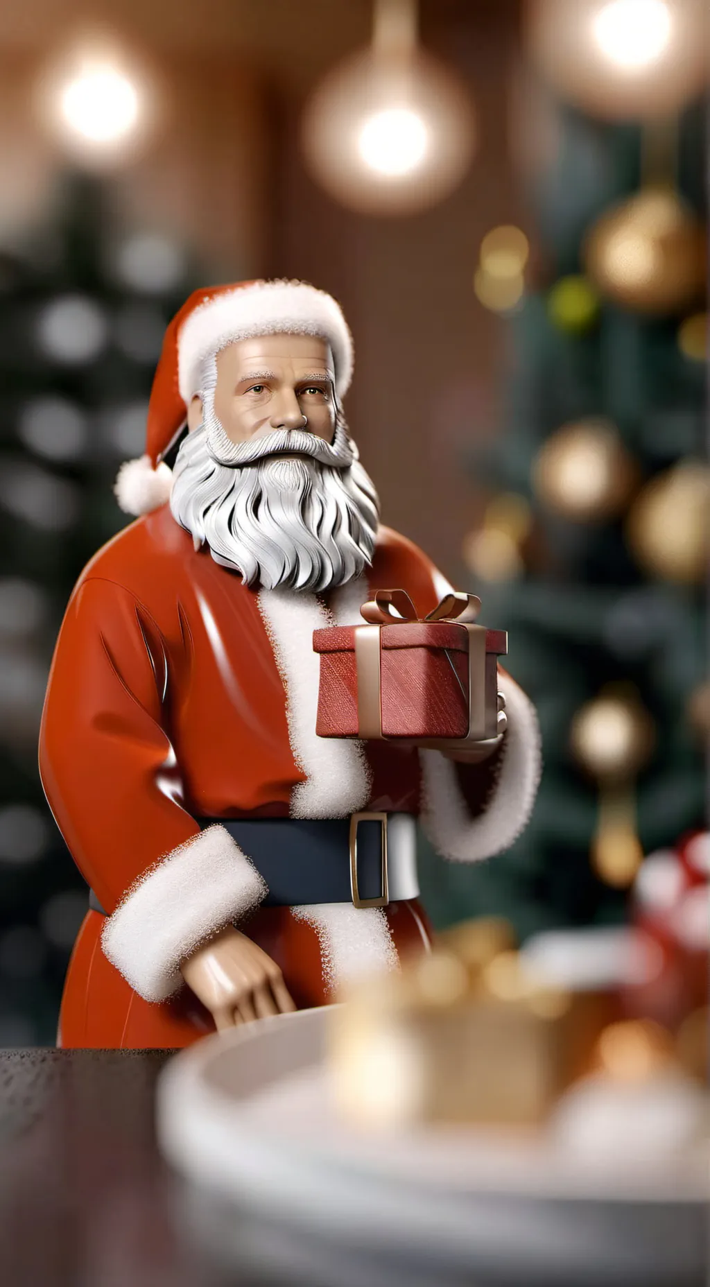 ai character: Santa background