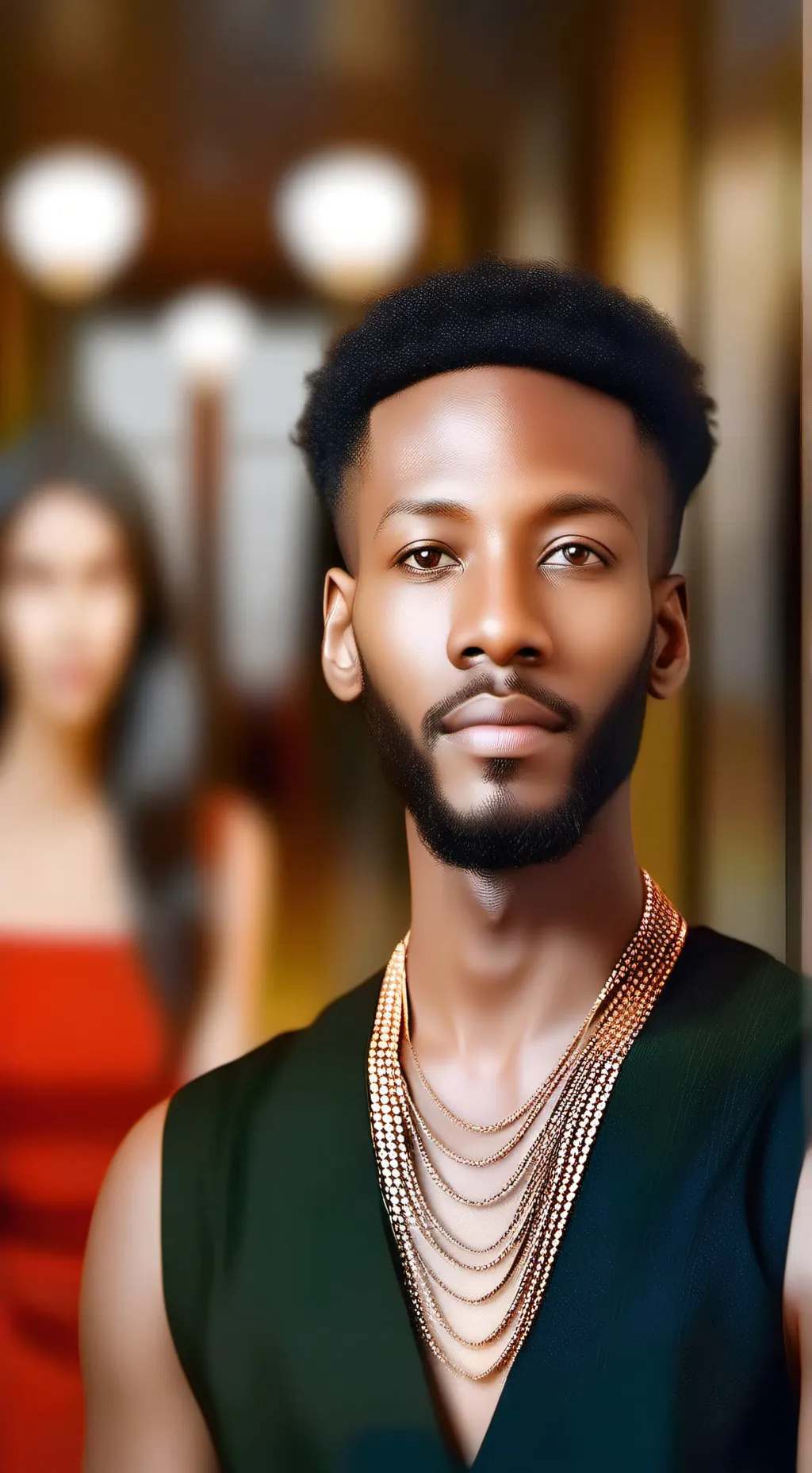 ai character: The black man background