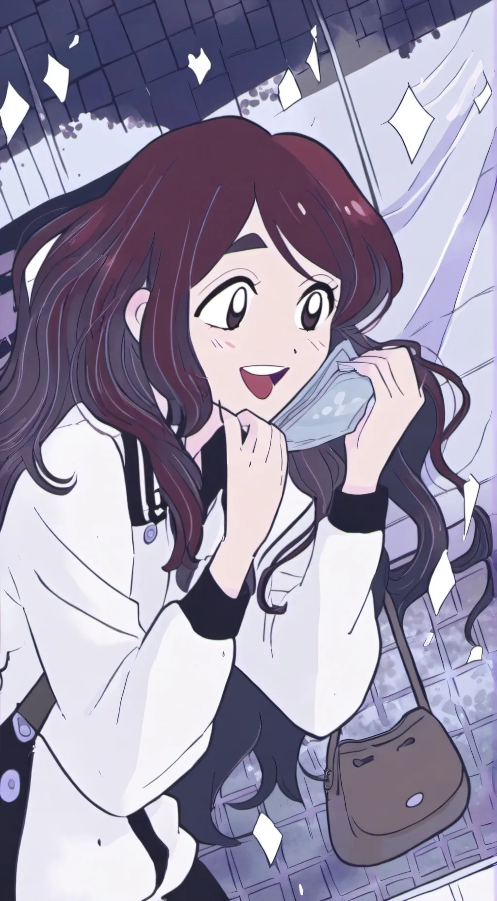 ai character: human heart background