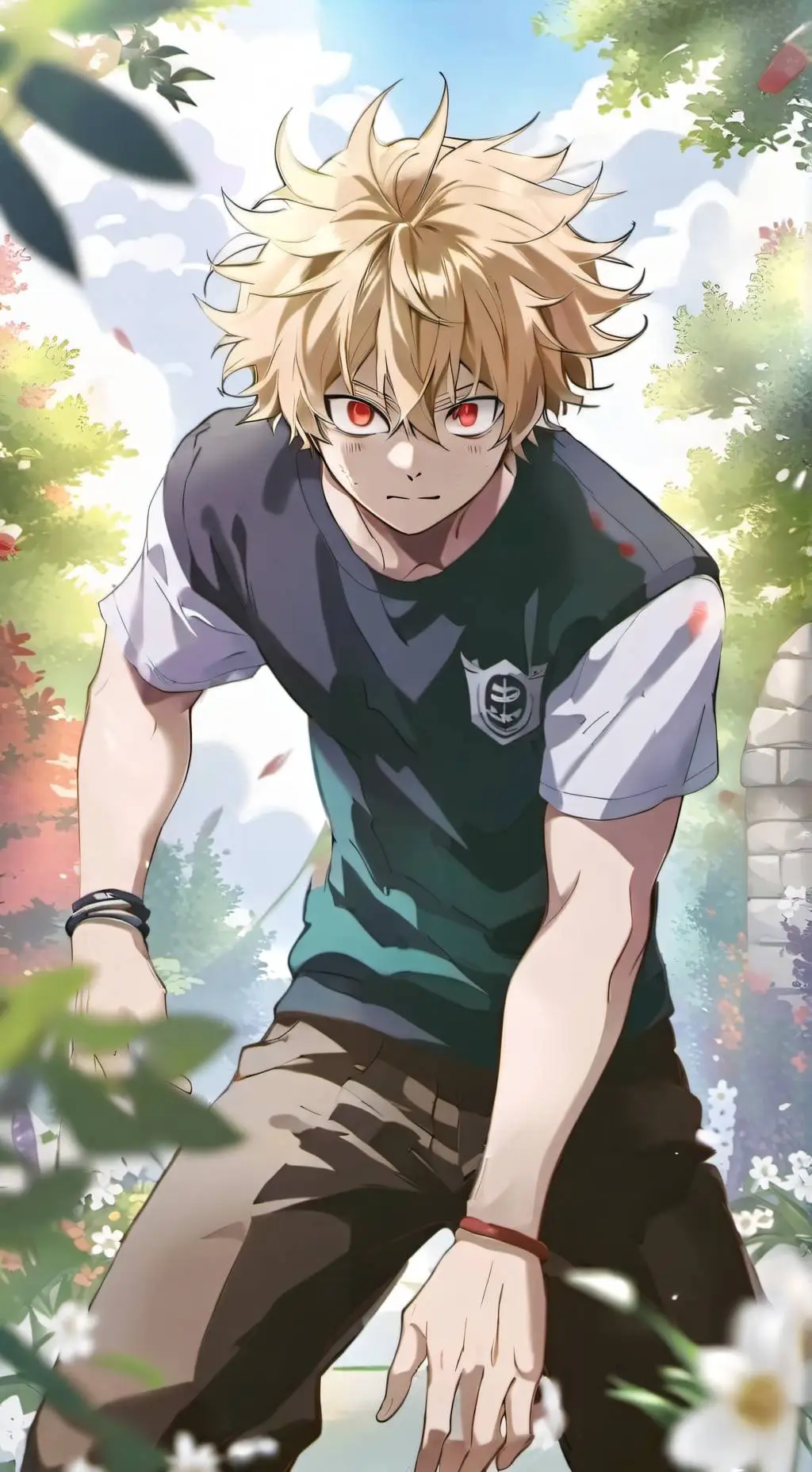 ai character: Bakugo  background