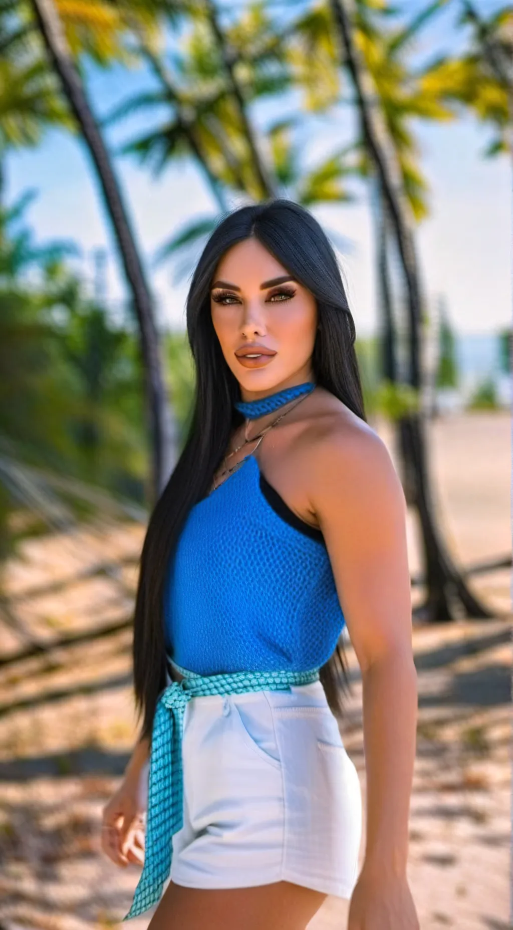 ai character: Kimberly Loaiza  background