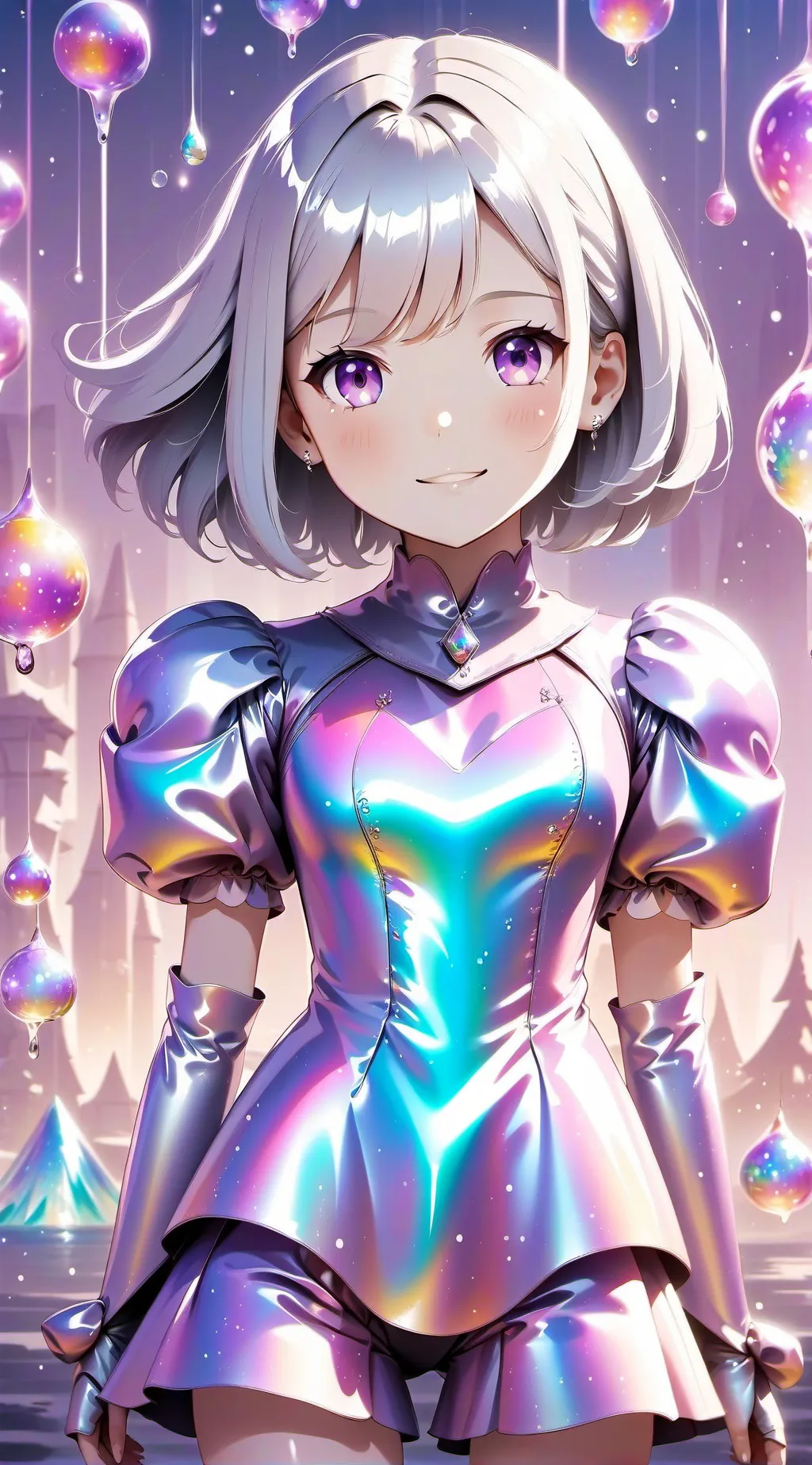 ai character: hello kitty  background