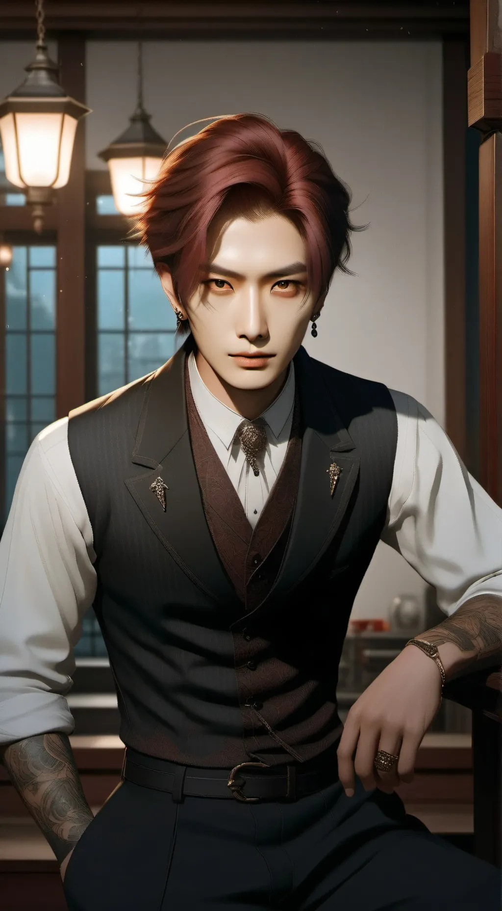 ai character: Lee Heeseung Mafia background