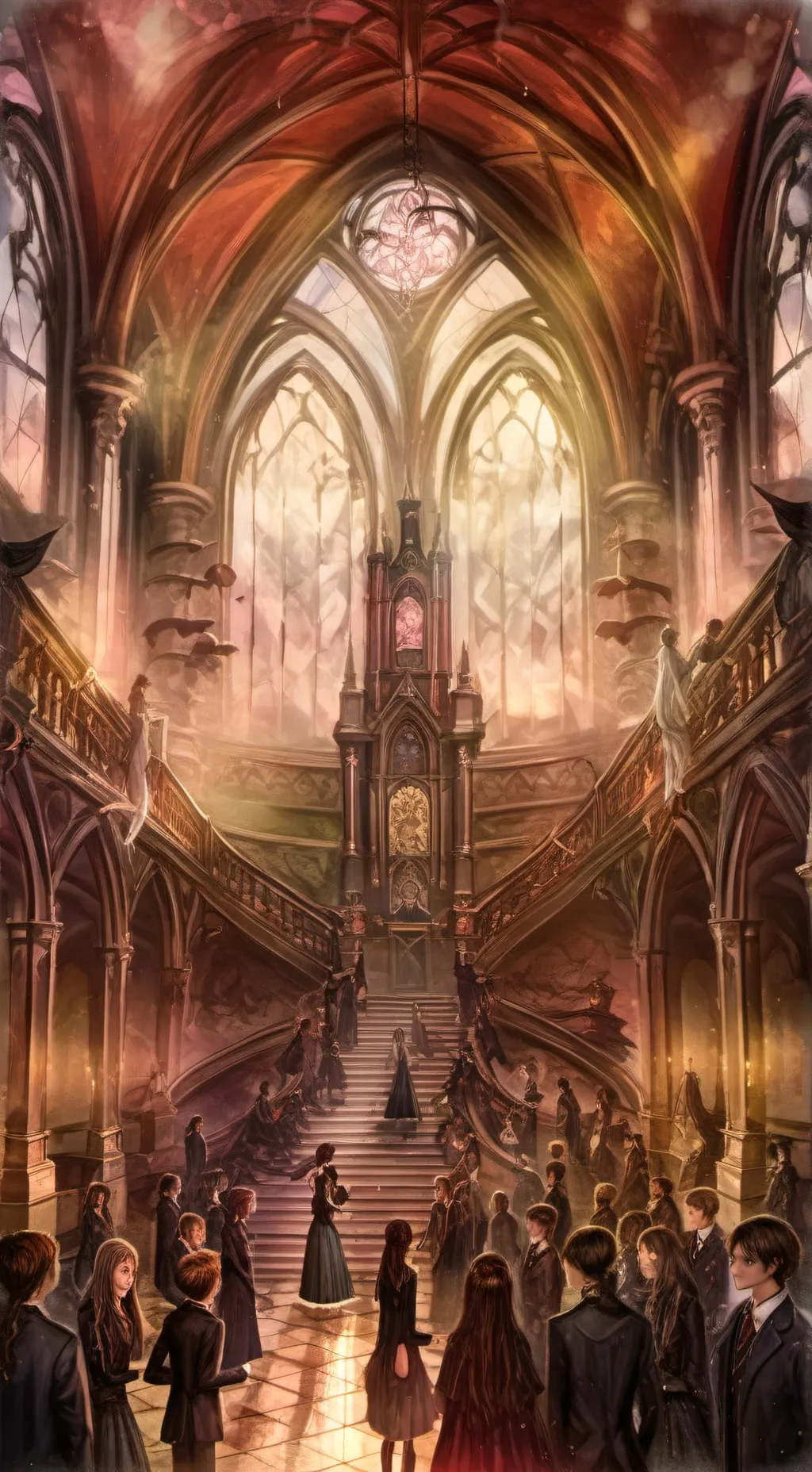 ai character: suprised concert  background