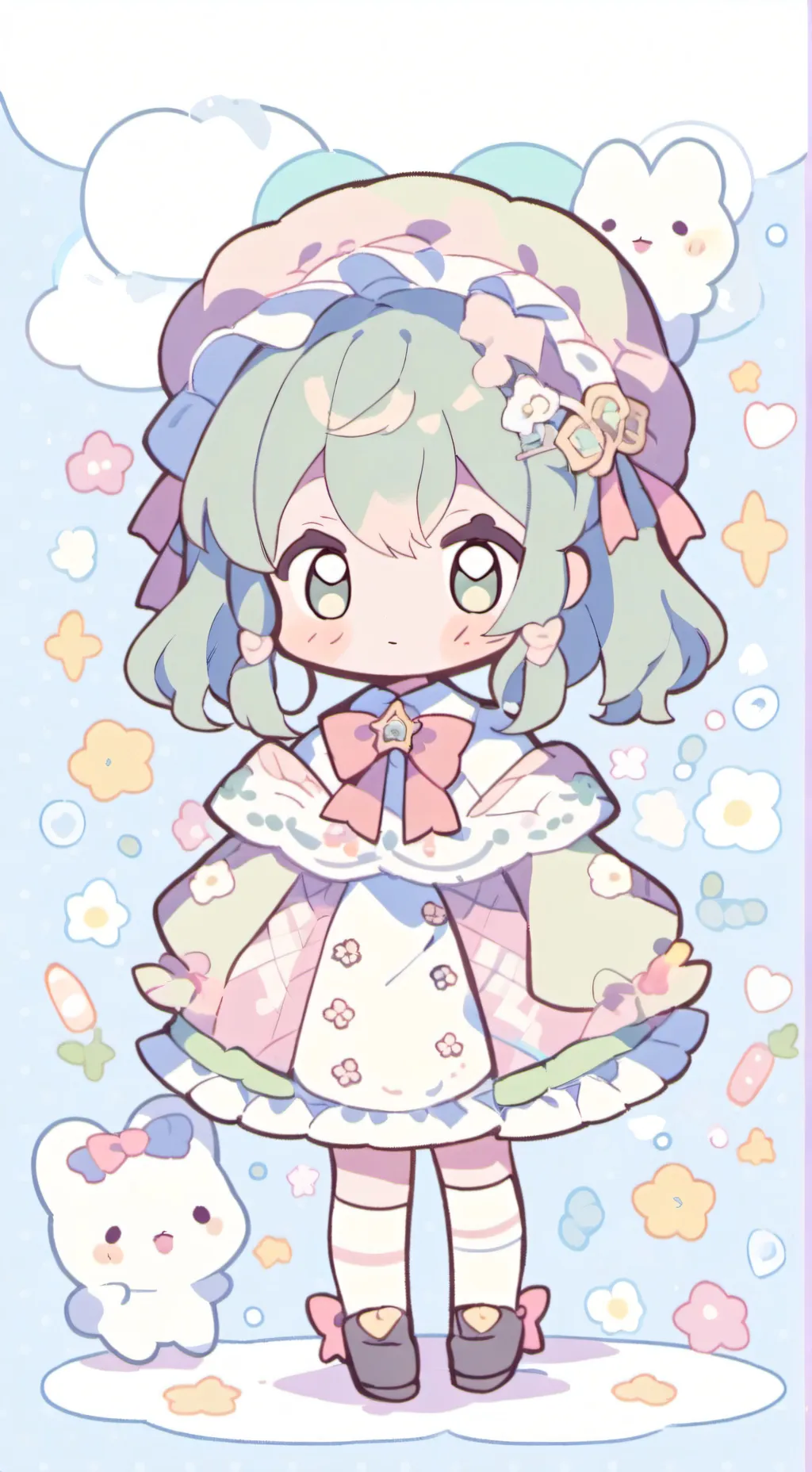 ai character: Lily and Lia background