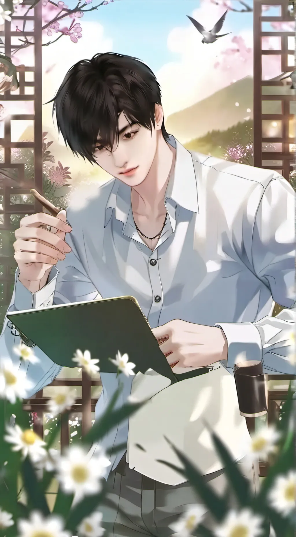 ai character: Sunghoon  background