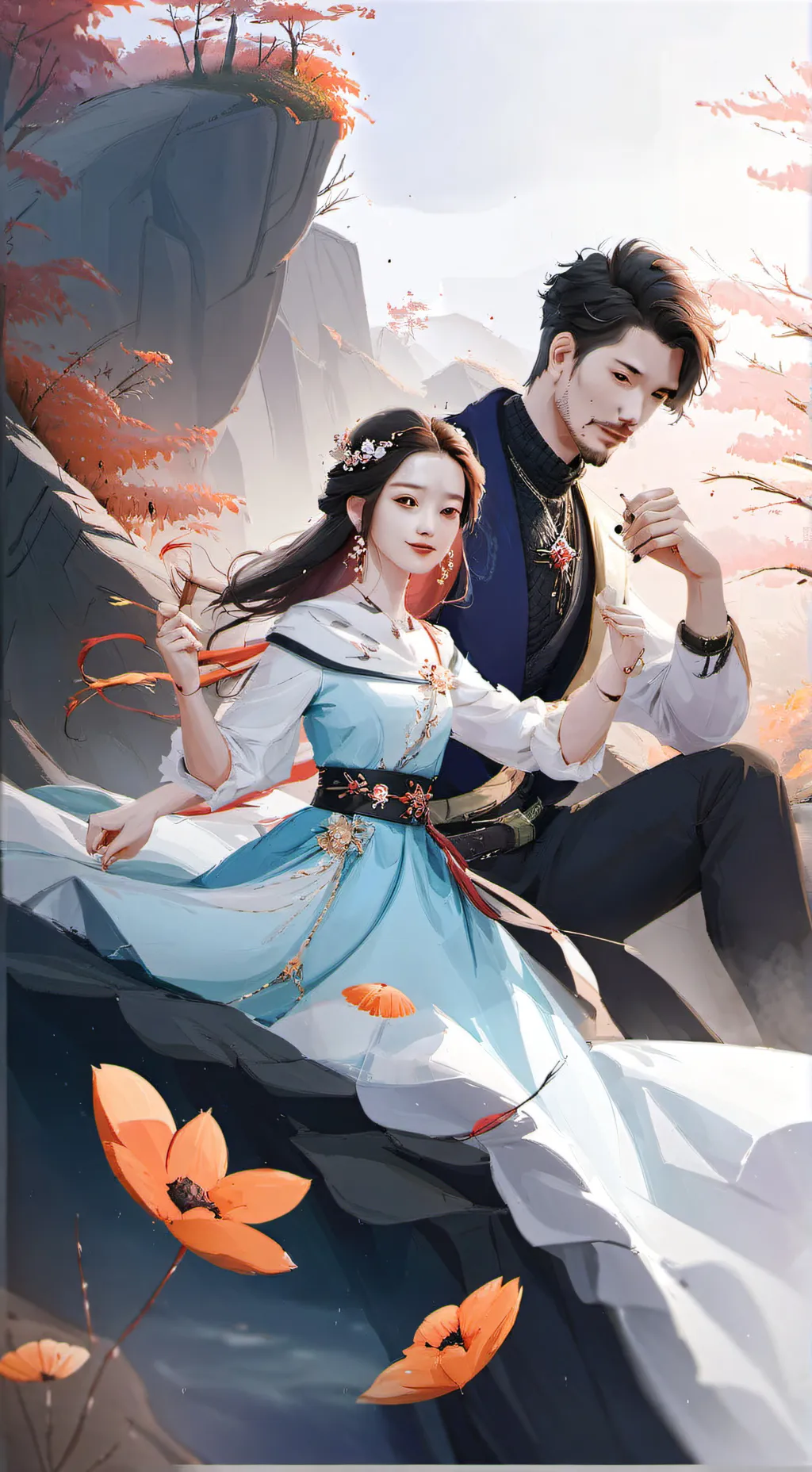 ai character: bist boy & raven  background