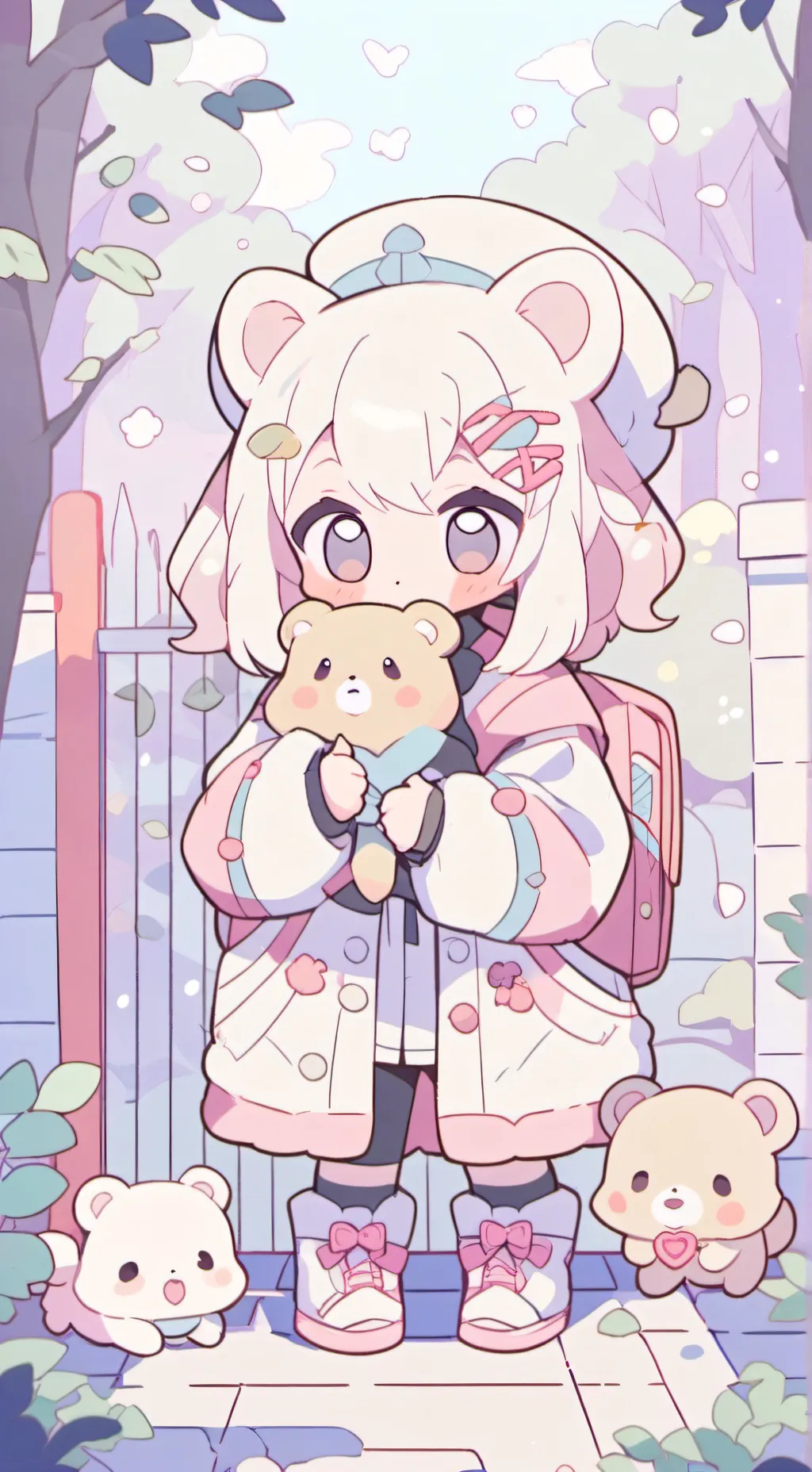 ai character: cat shelter background