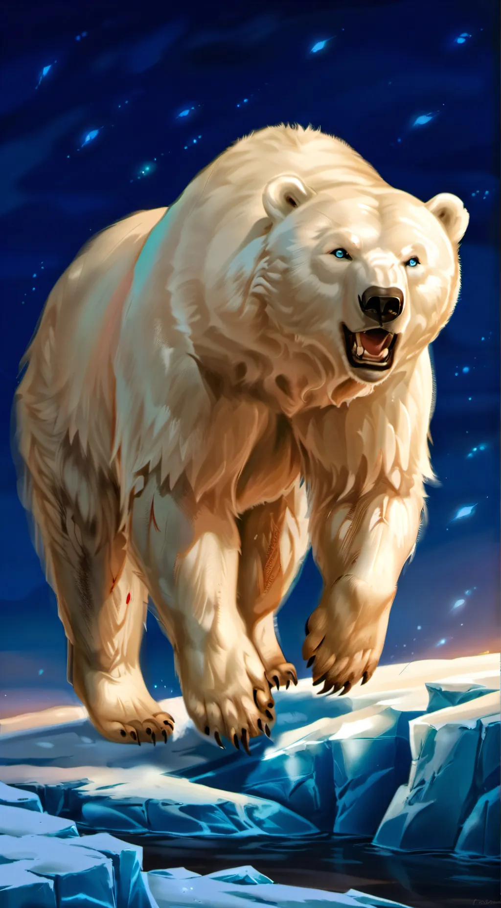 ai character: Bear background