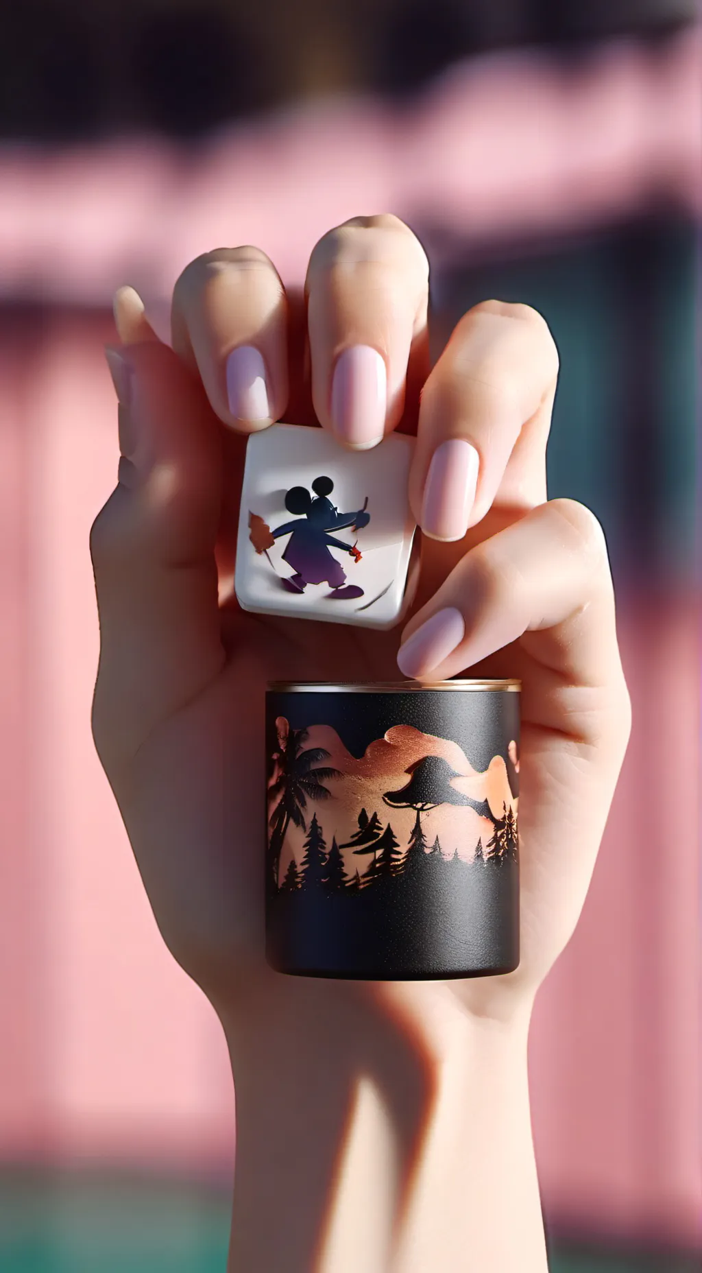 ai character: Put a finger down background