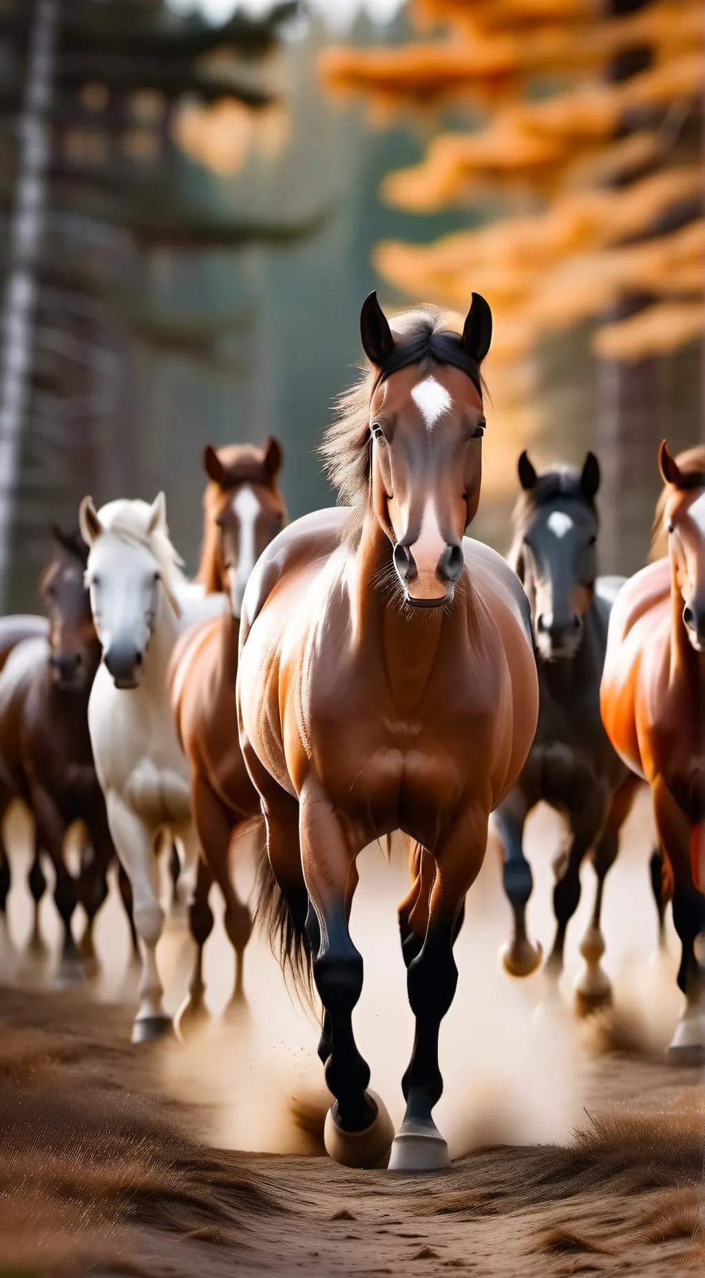 ai character: Horse herd background