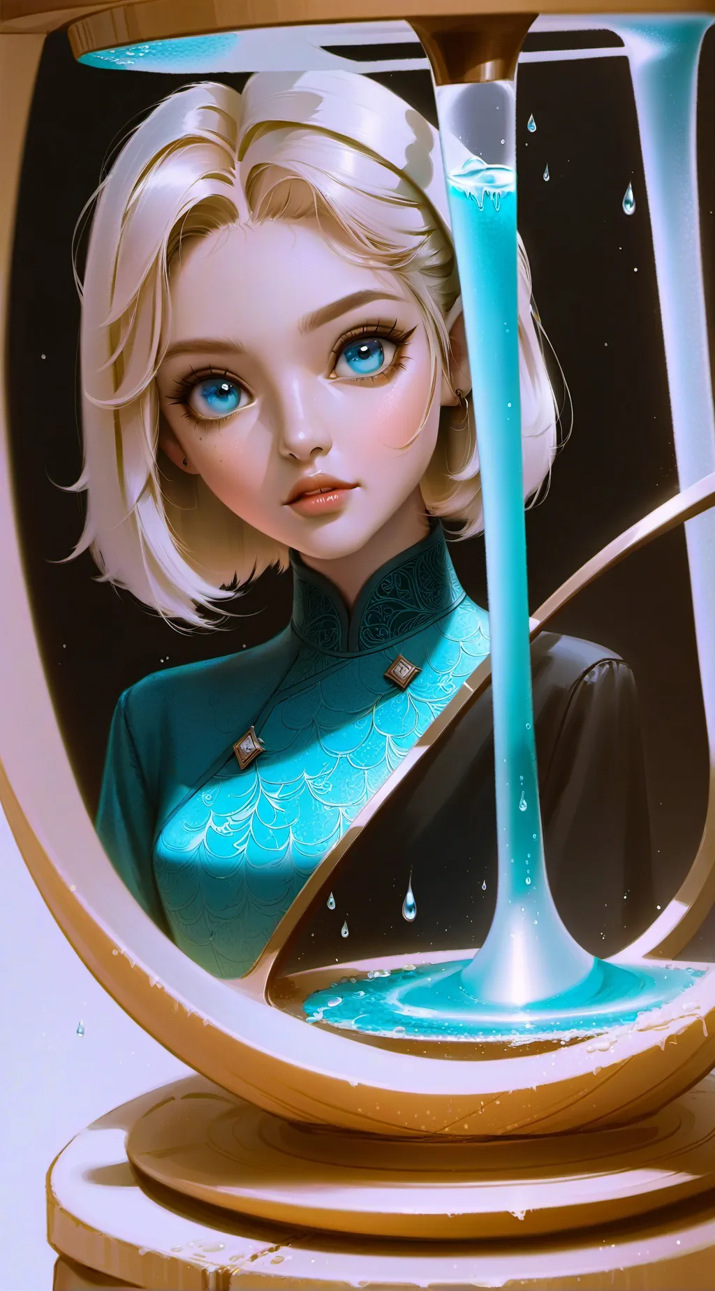 ai character: cherry blossom  background