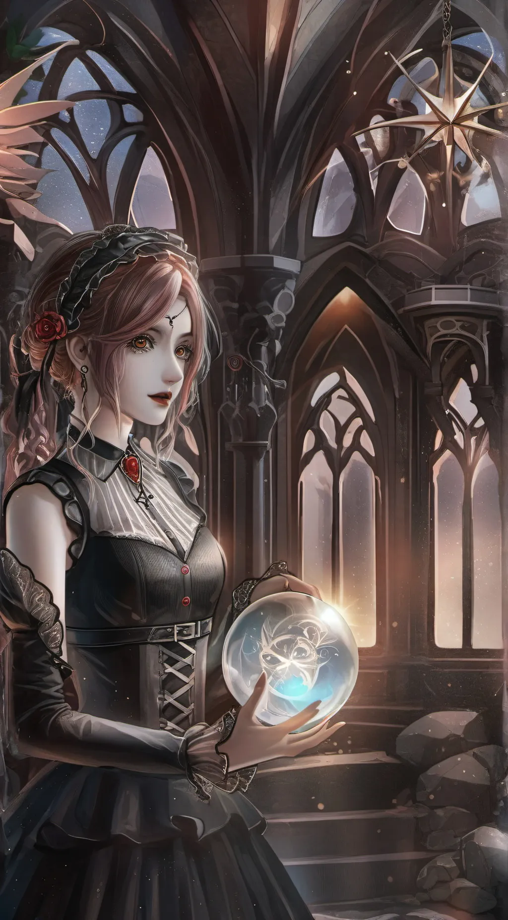 ai character: solar balls. background