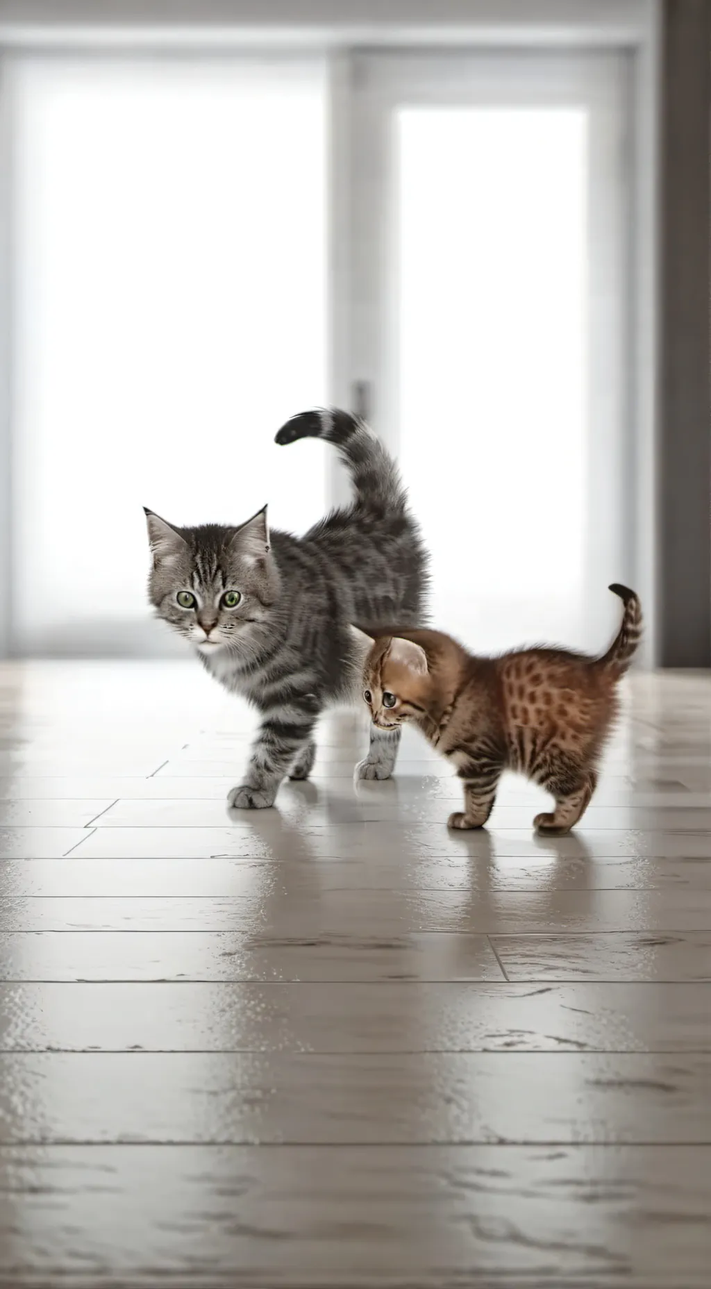 ai character: mama and kitten background