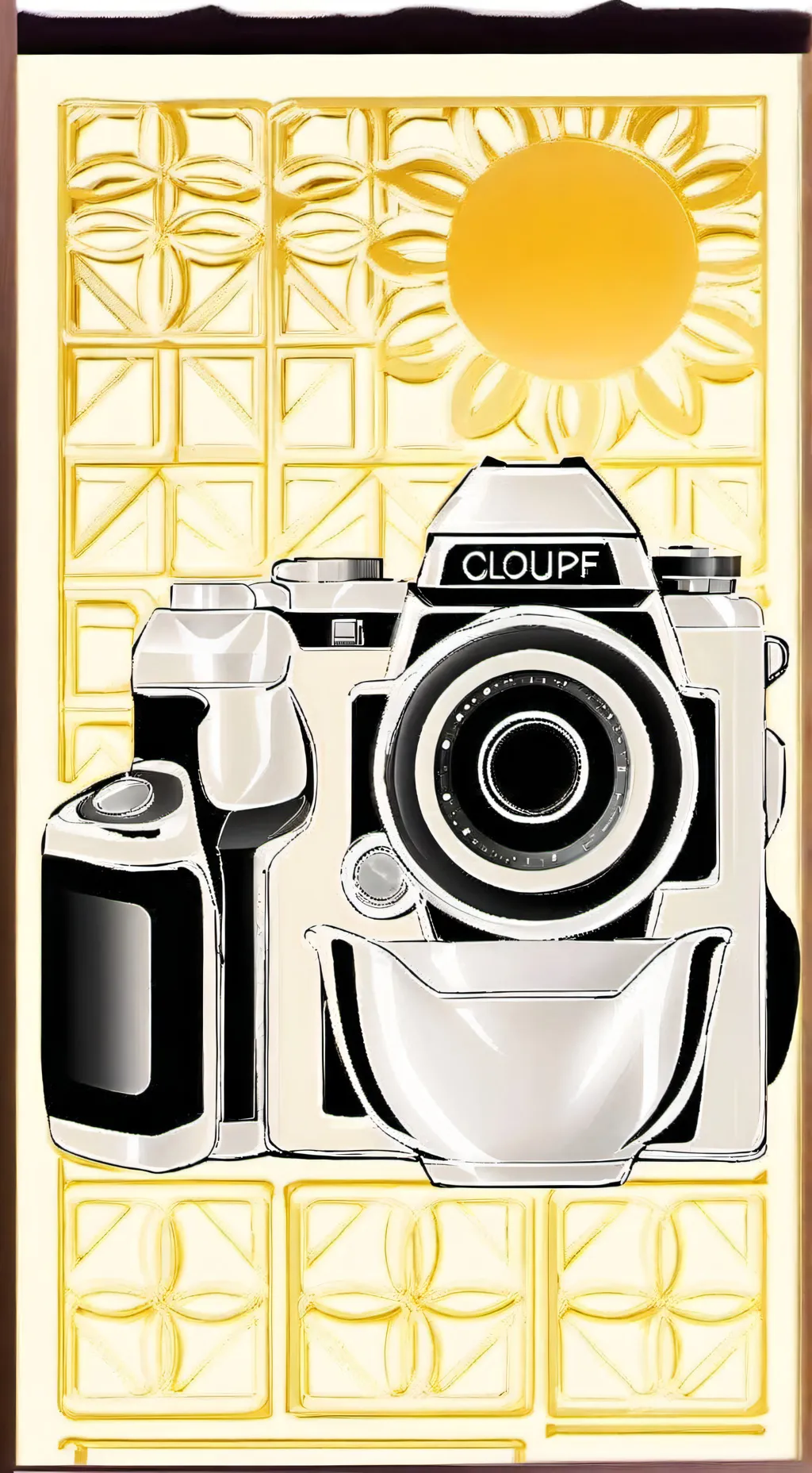 ai character: cook cameraman  background