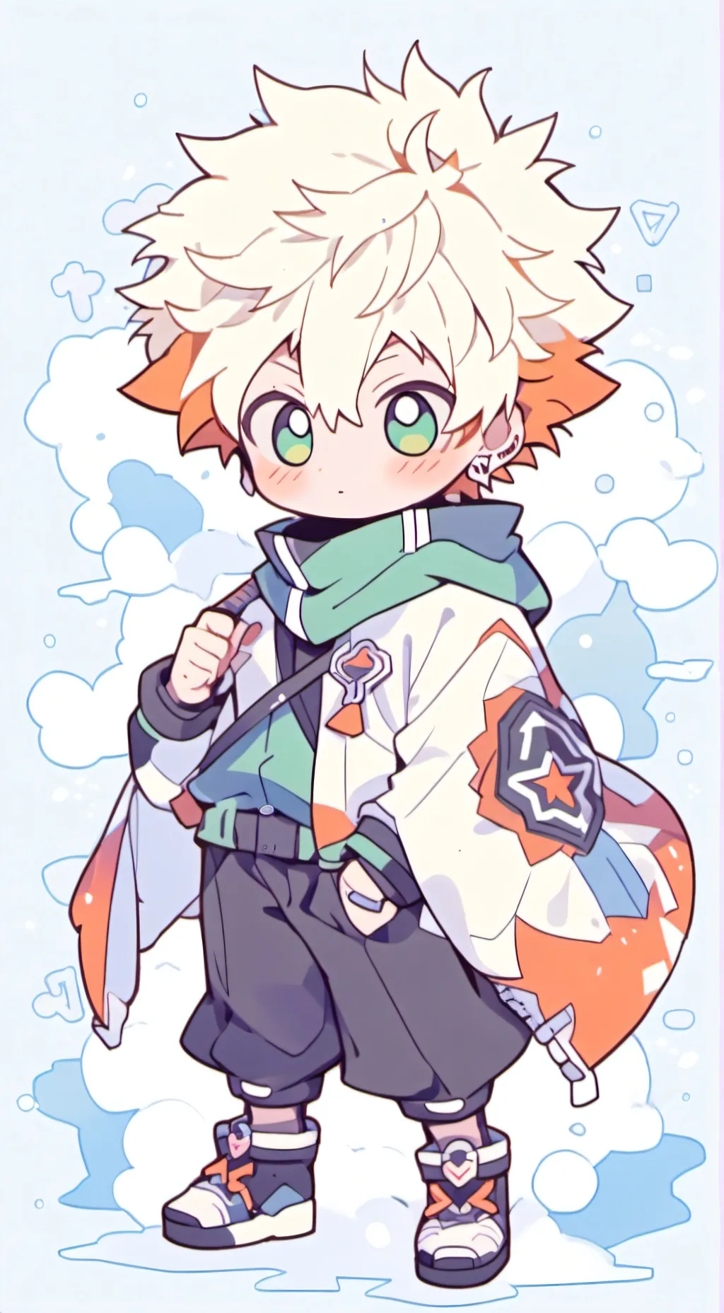 ai character: MHA baby background