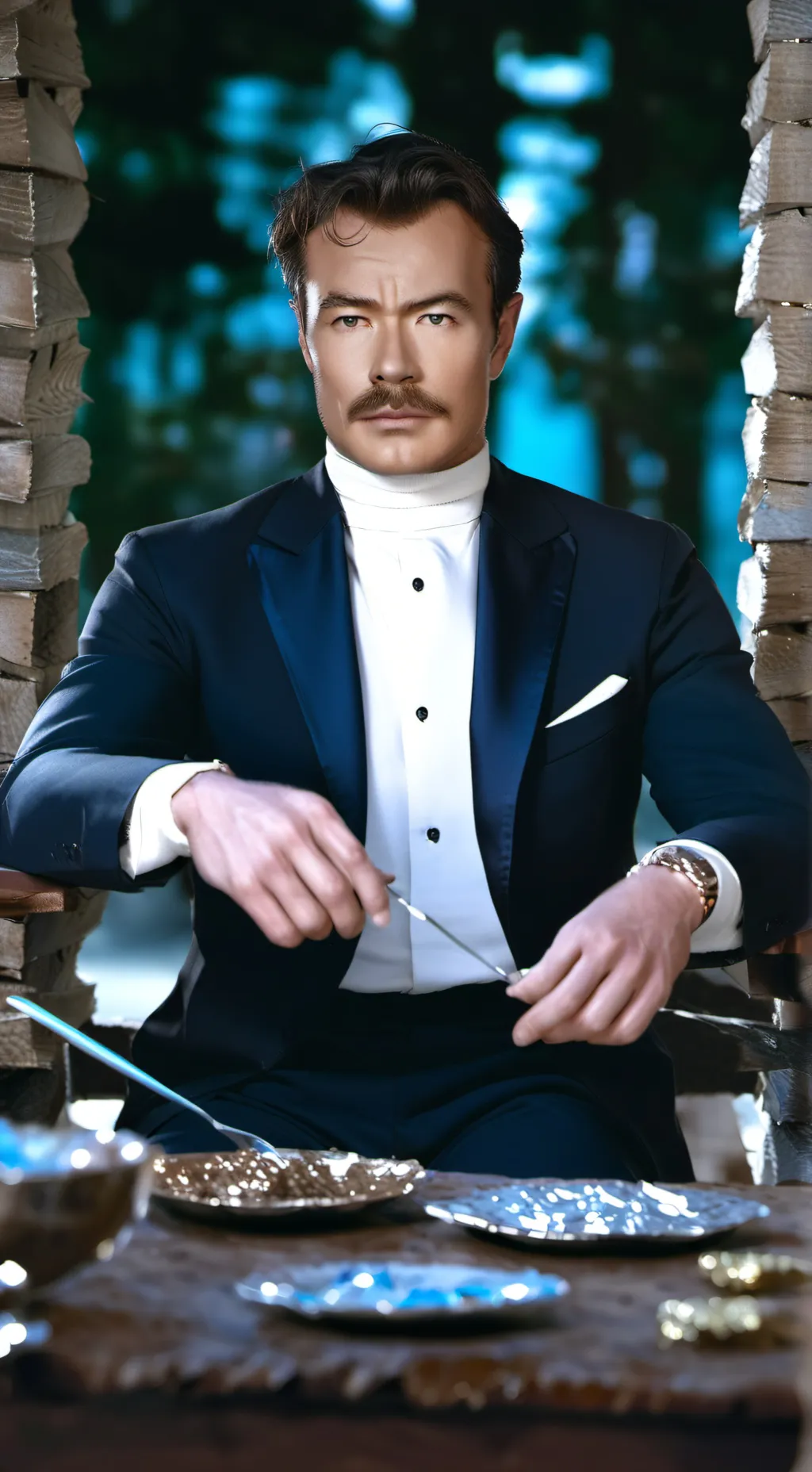 ai character: Aarón Montalvo  background