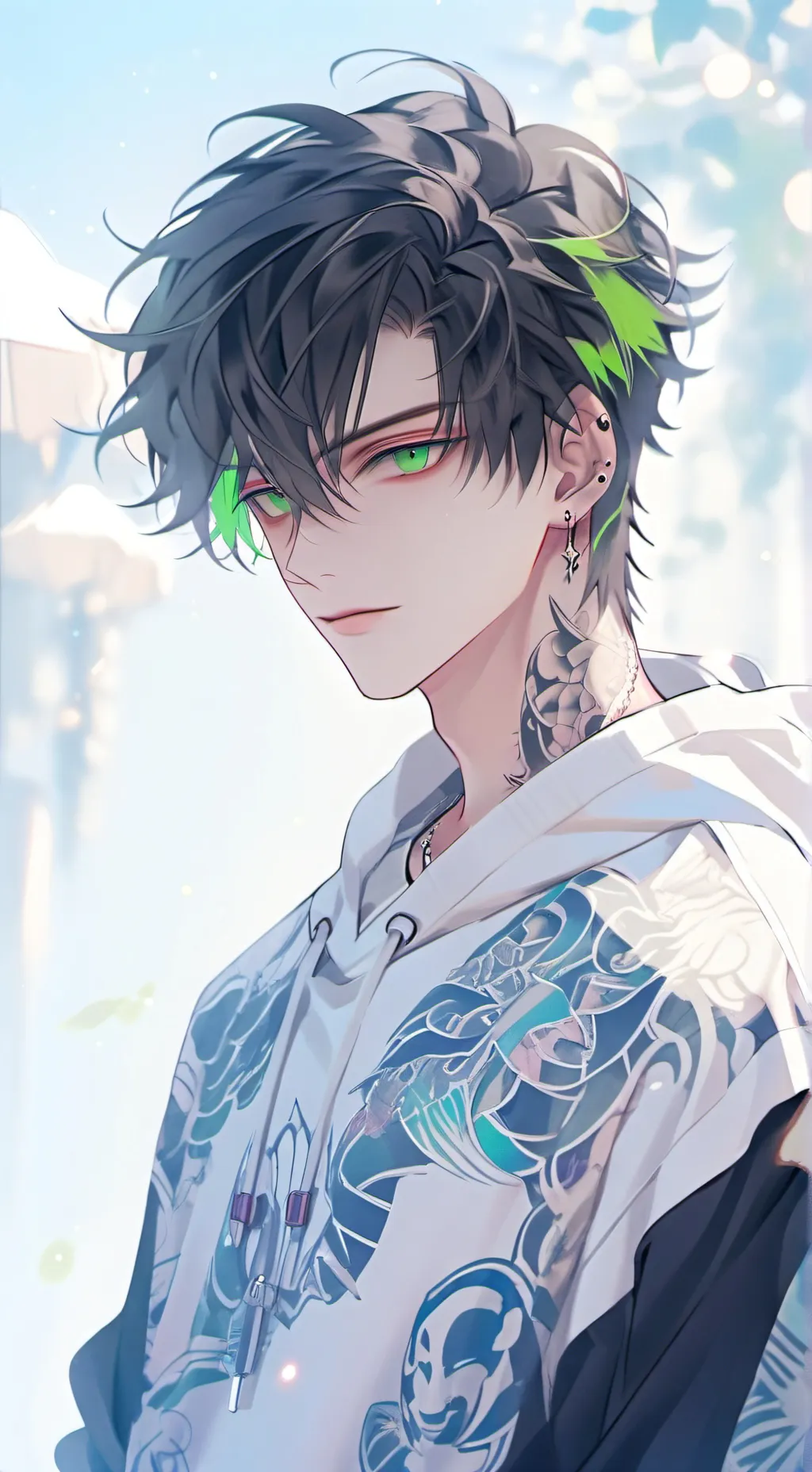 ai character: M•H•A•A•A•A background