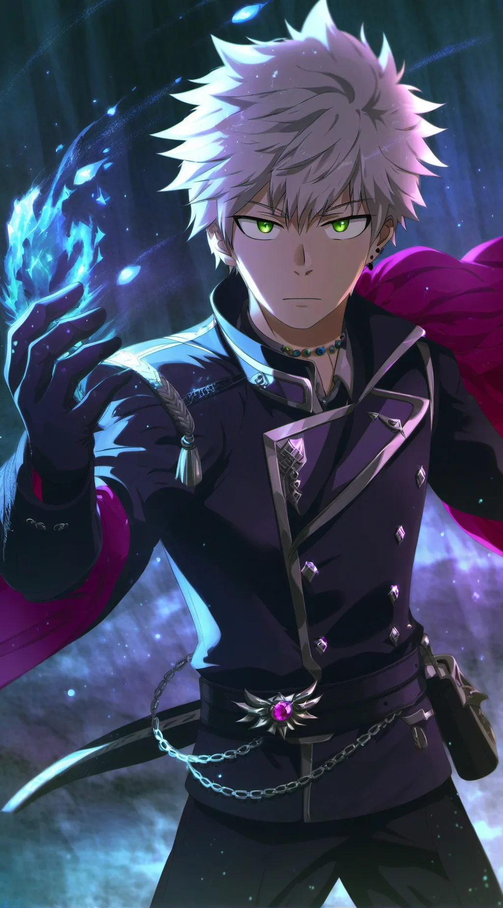 ai character: katsuki bakugo  background