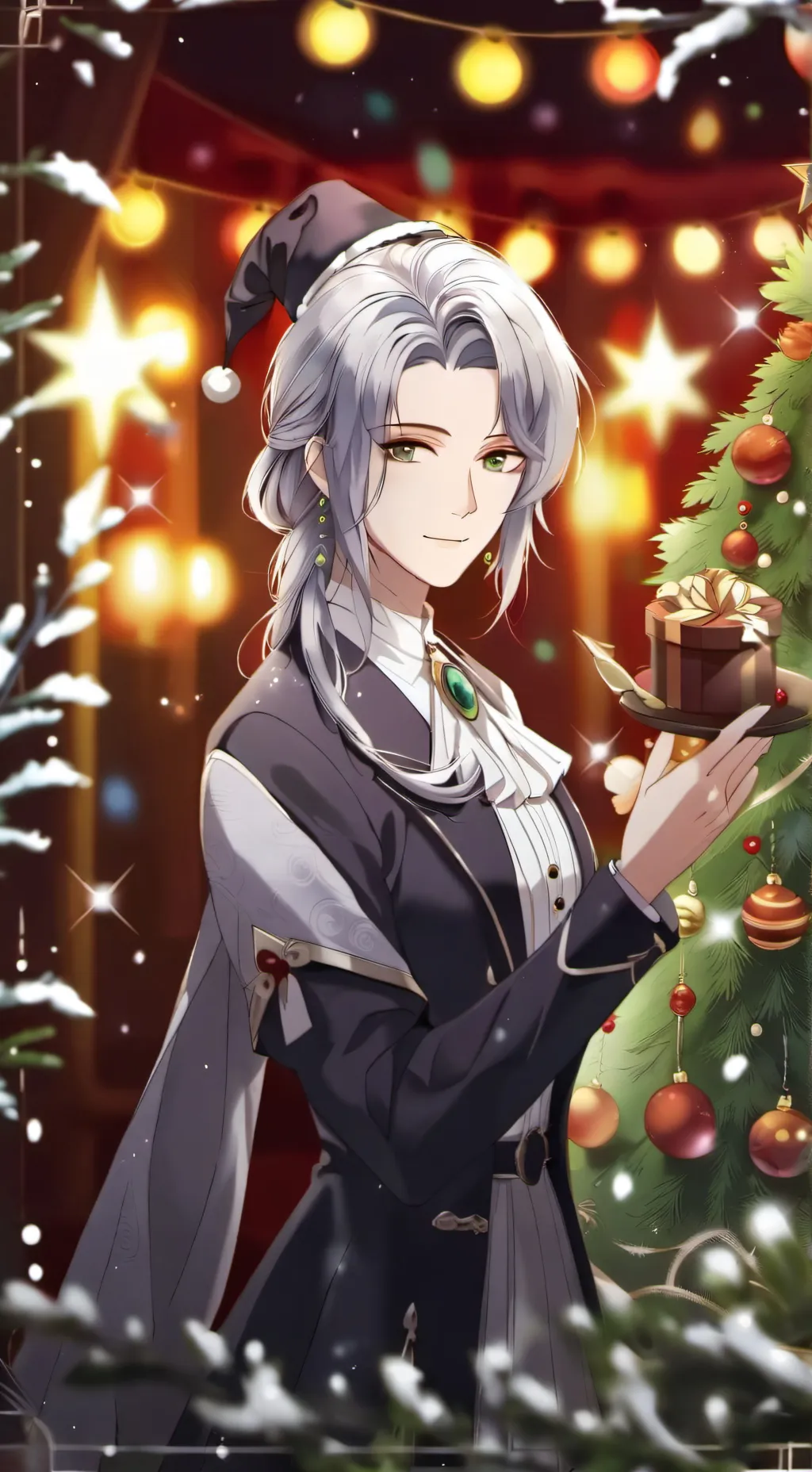 ai character: Christmas MHA background