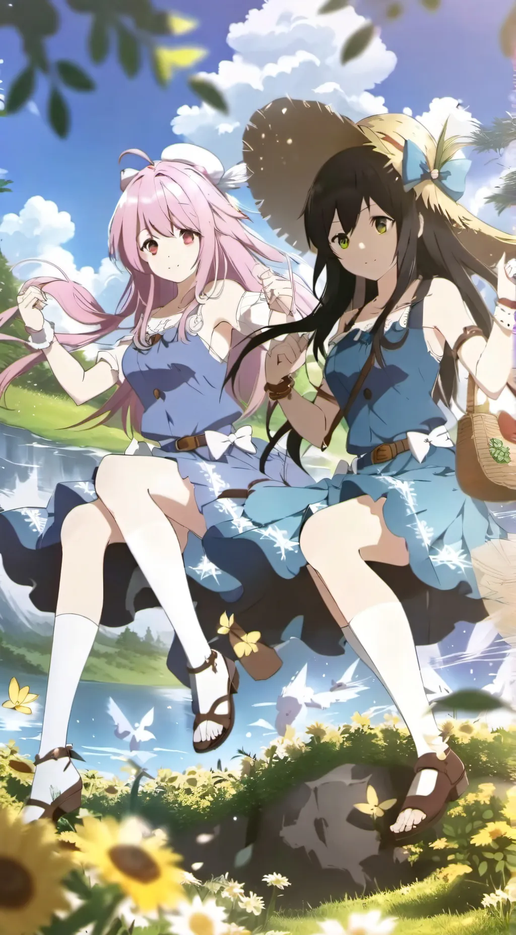 ai character: starfire and raven background