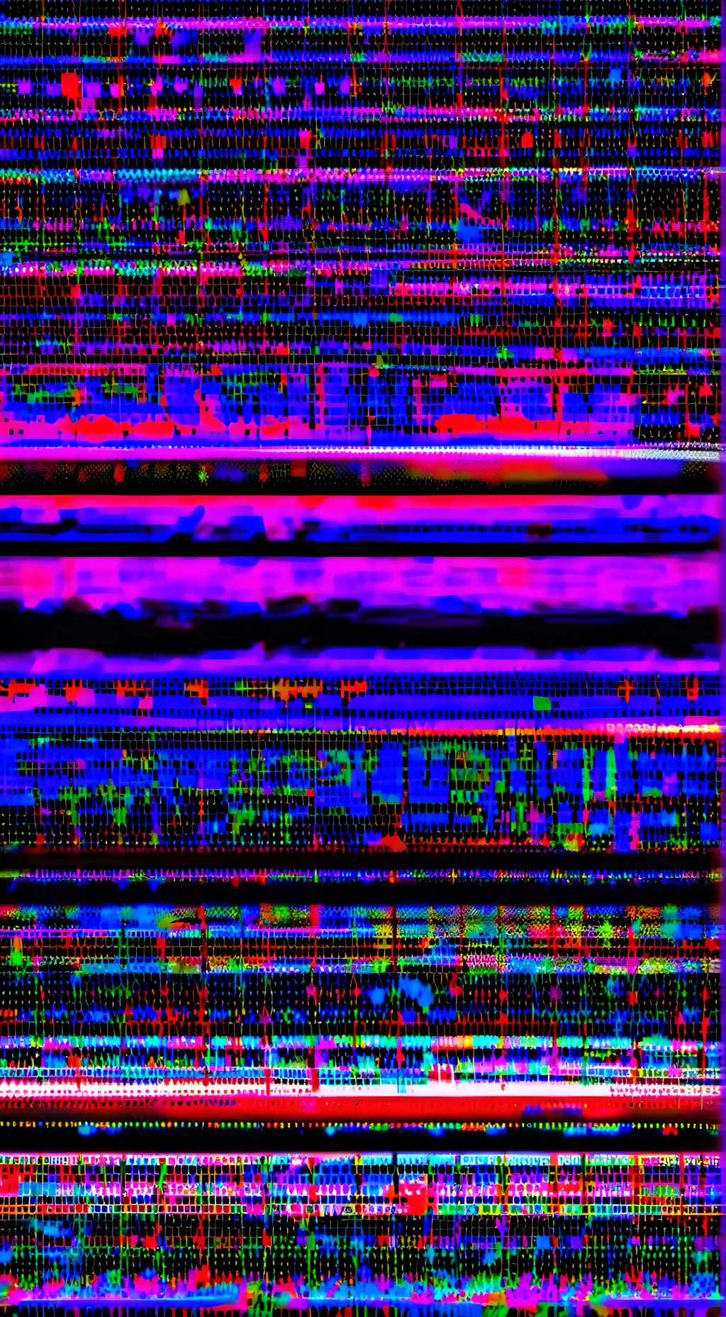 ai character: glitch infection background