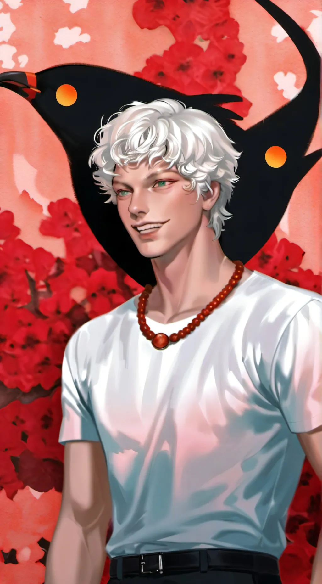 ai character: santa dress impres background