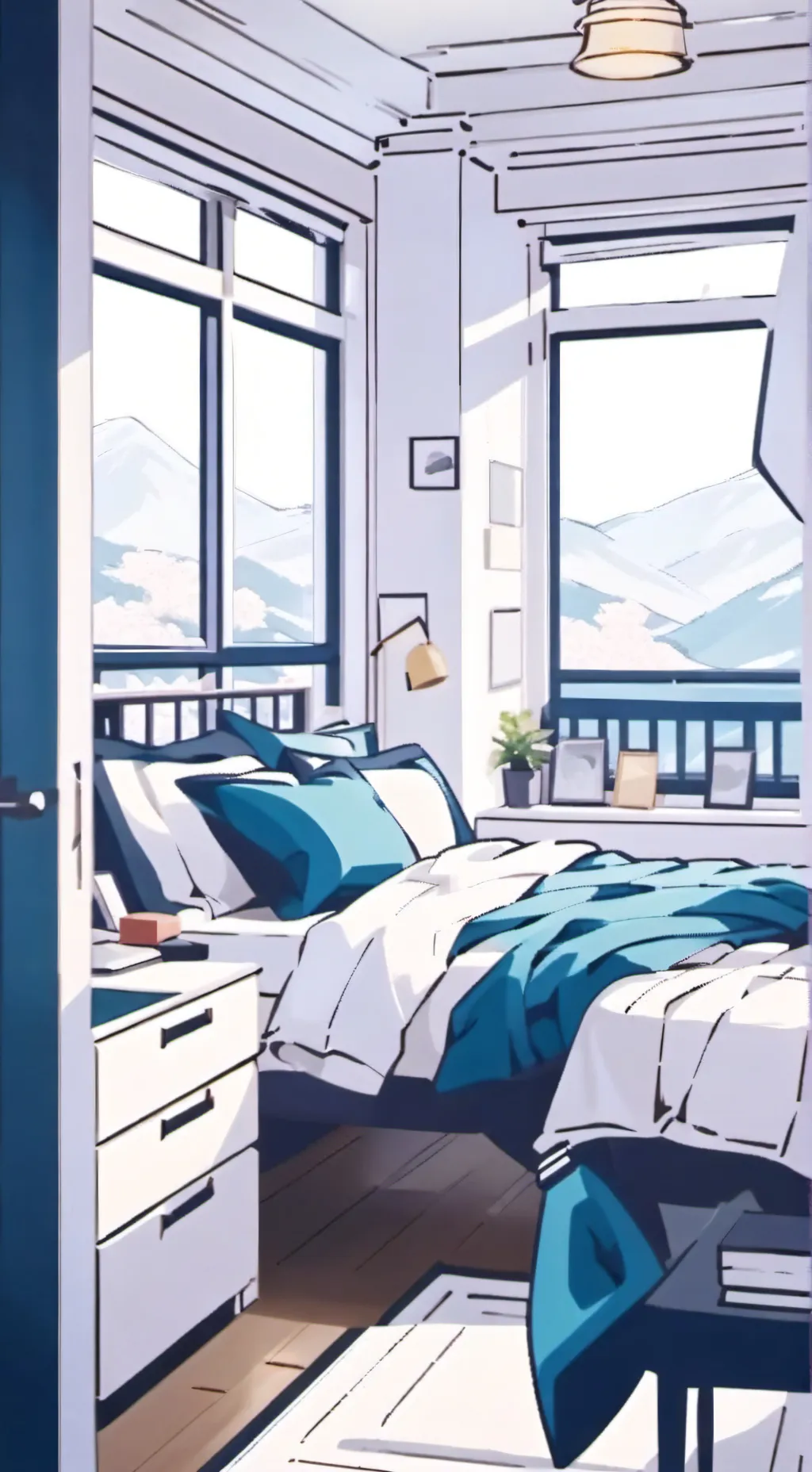 ai character: 1d roomantes background