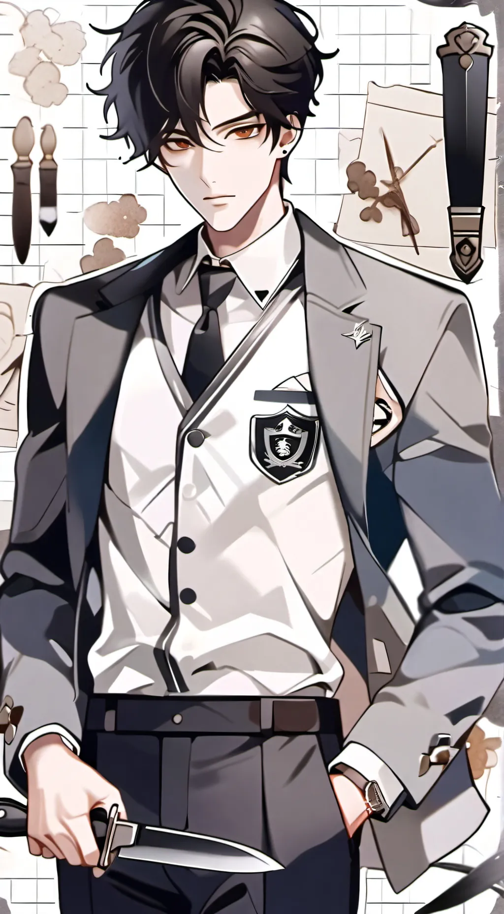 ai character: 🔪Kai🩸BL background