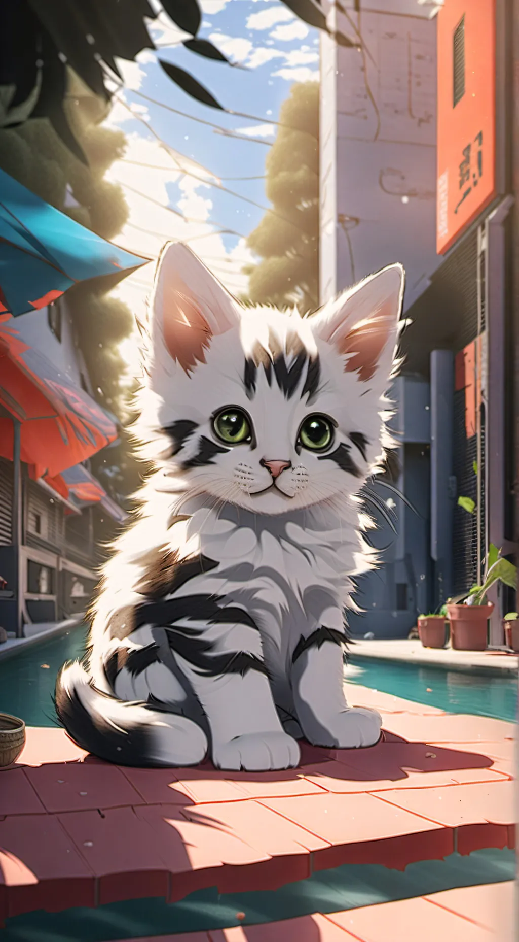 ai character: Kitten background