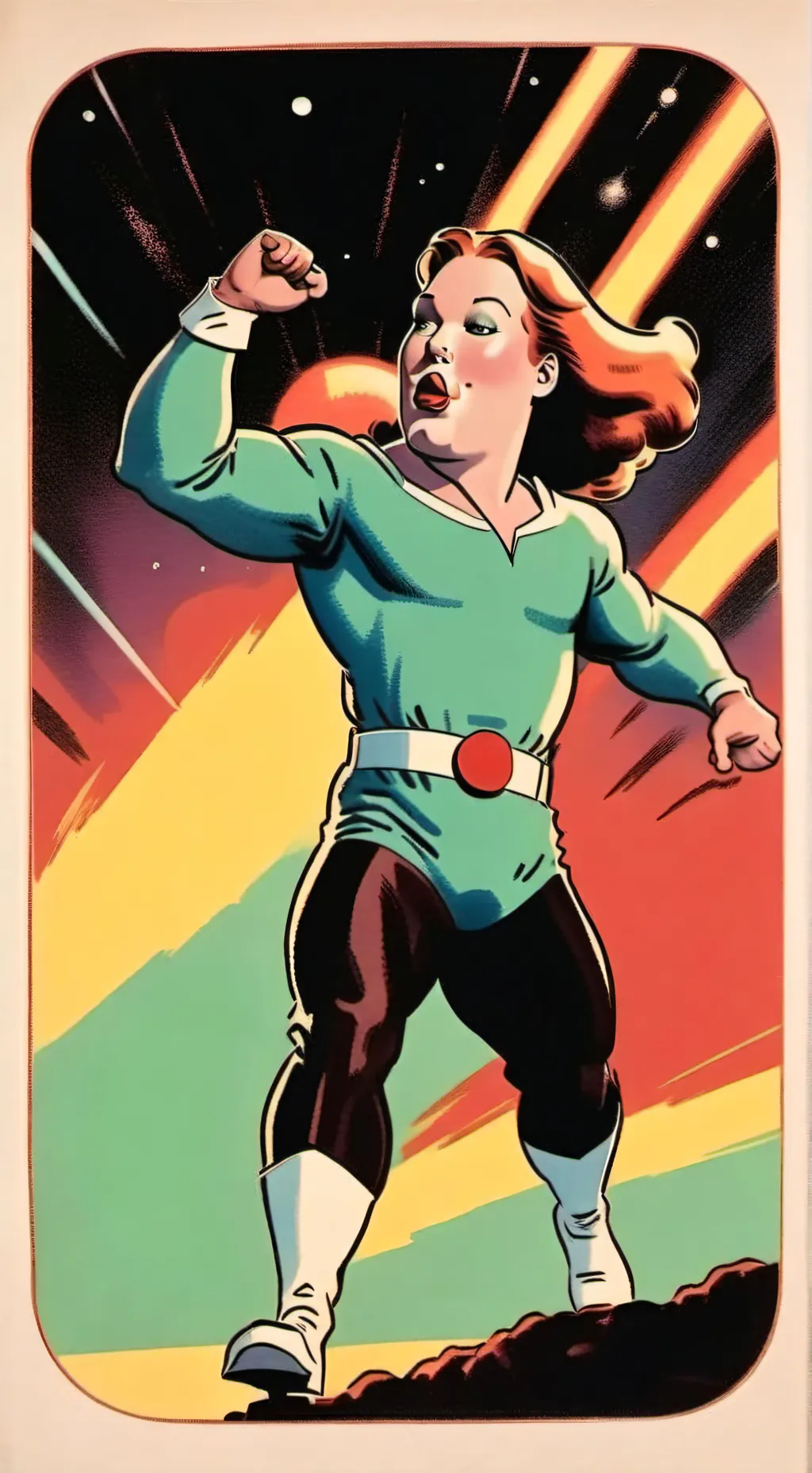 ai character: mrs big back background