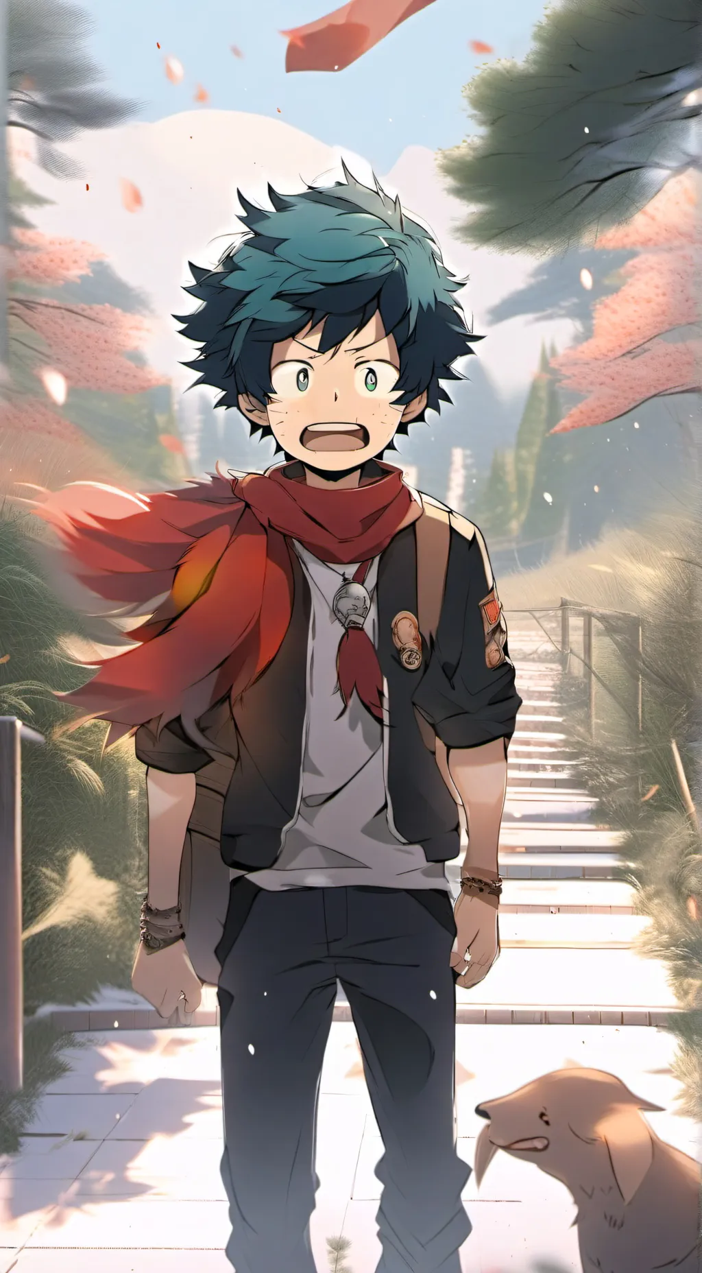 ai character: mha sleepover  background