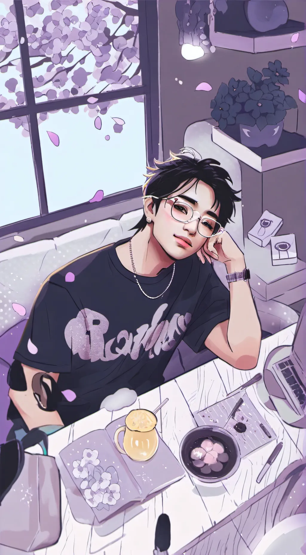 ai character: 💜JOSH💜 background