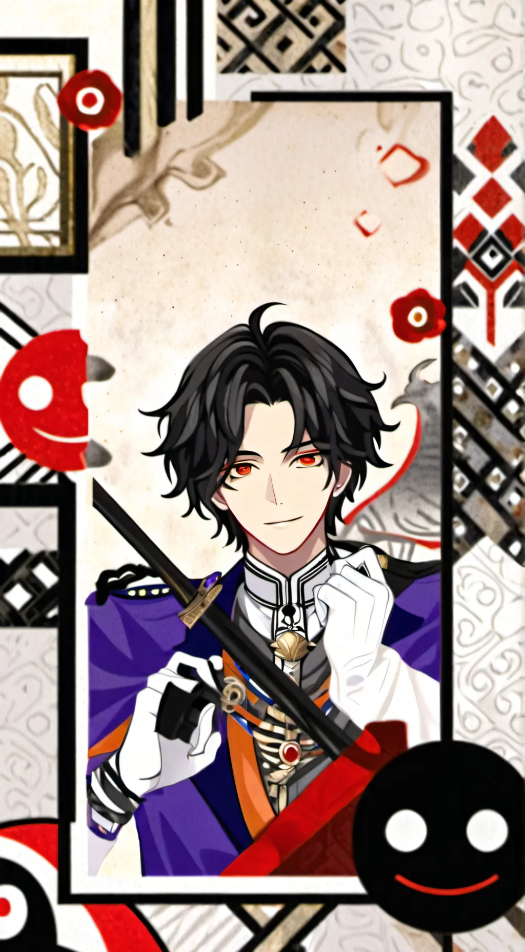 ai character: Demon slayer  background