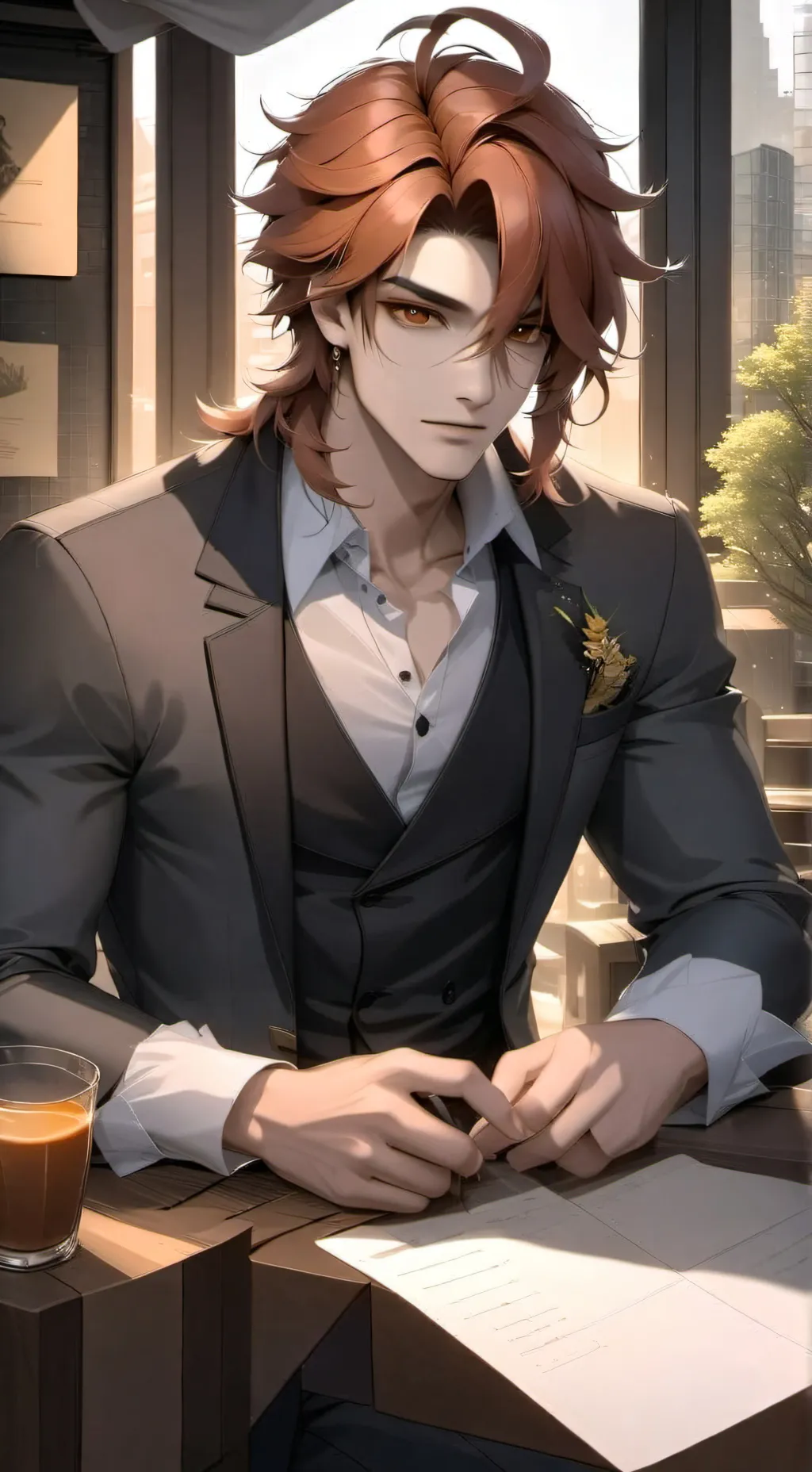 ai character: Ashton background