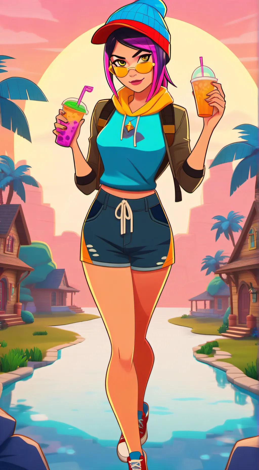 ai character: llana lane background