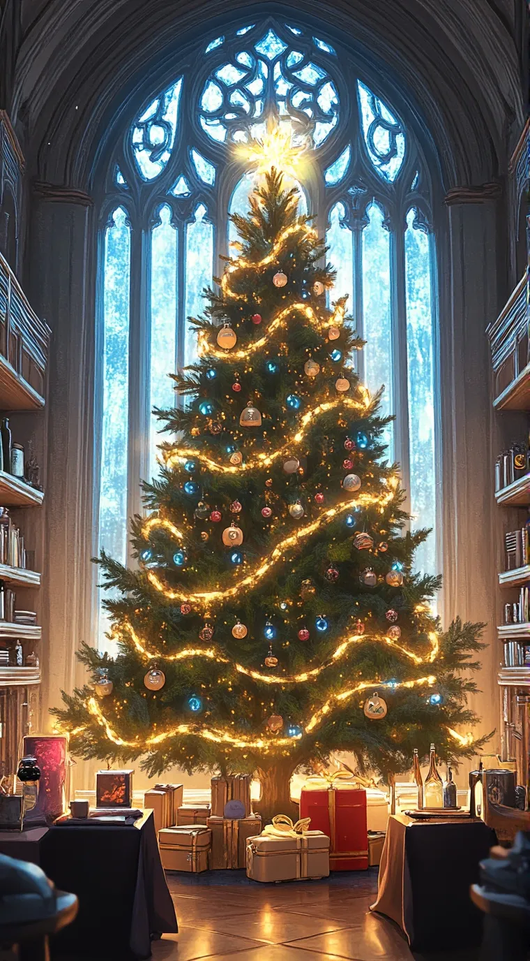 ai character: DW Christmass! background