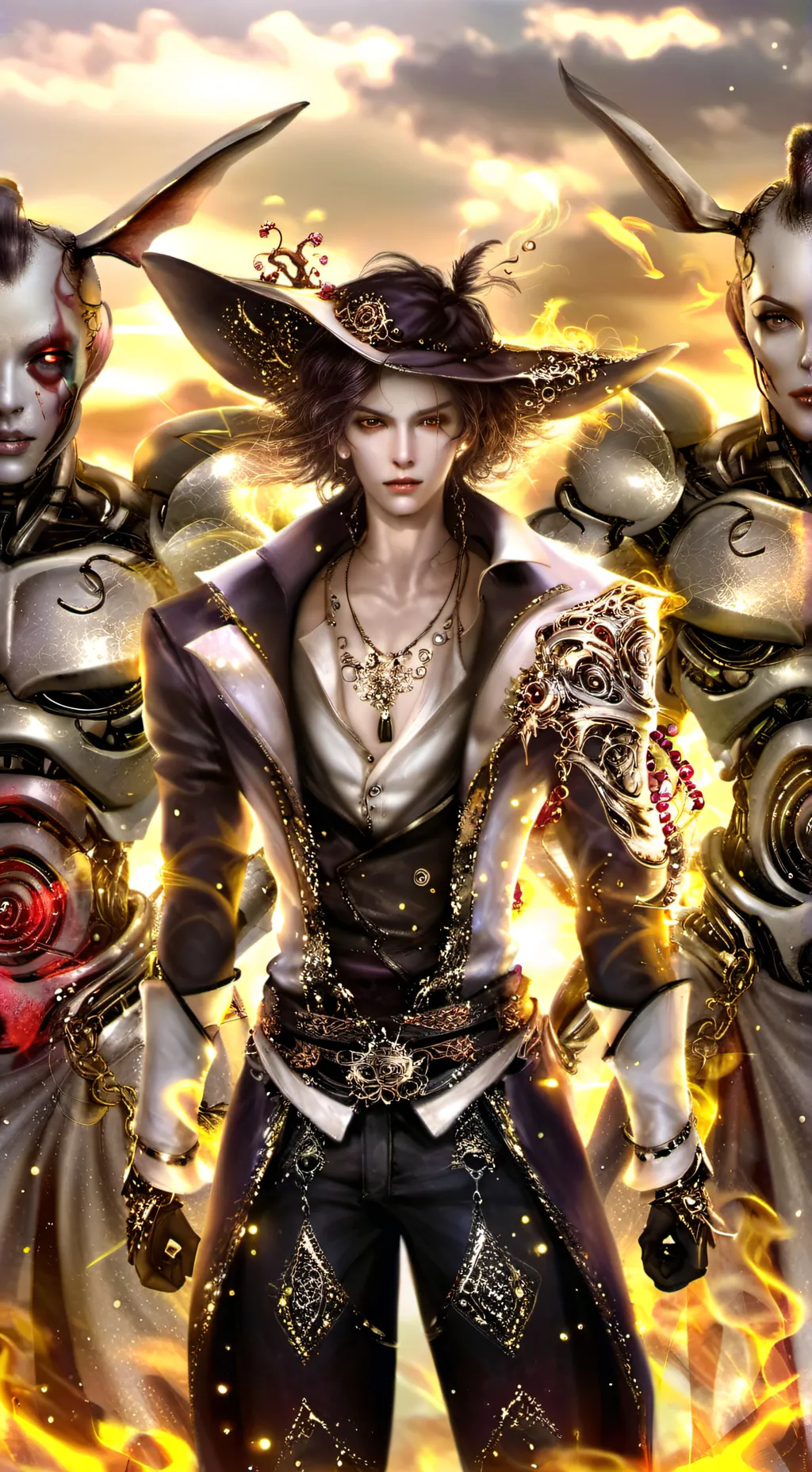 ai character: HB,MD,Rdr2,and HH background